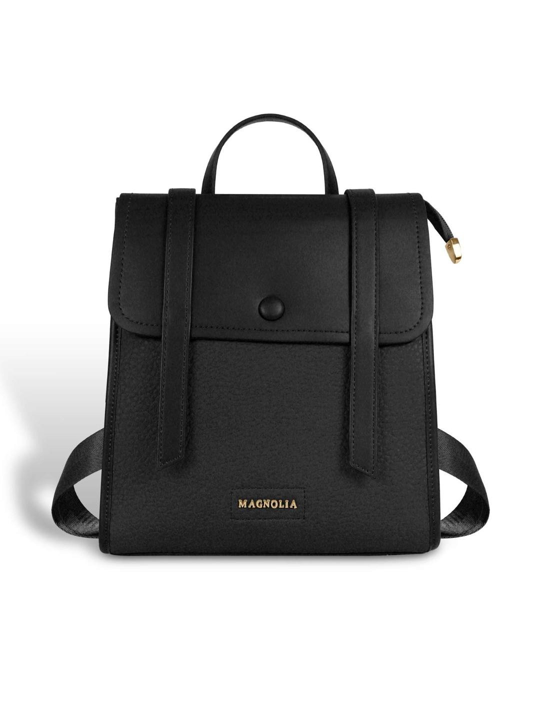 MAGNOLIA Women Black Solid Shopper Back Pack