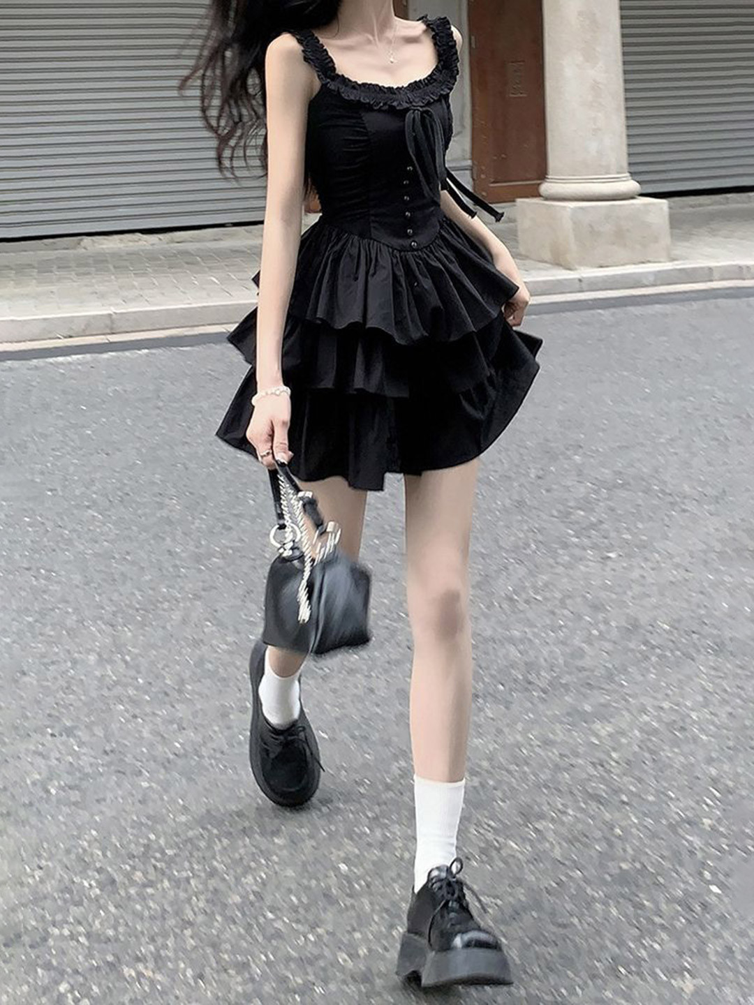 LULU & SKY Sleeveless Tiered-skirt Dress