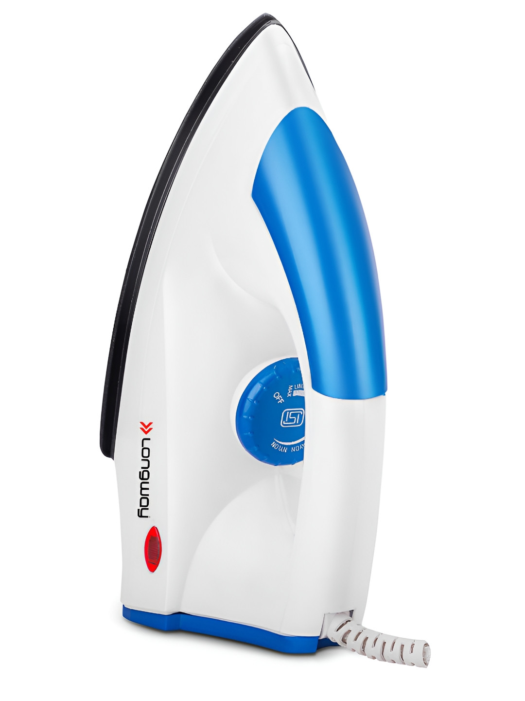 Longway Blue & White Grace 1100W  Light Weight Non-Stick Teflon Coated Dry Iron