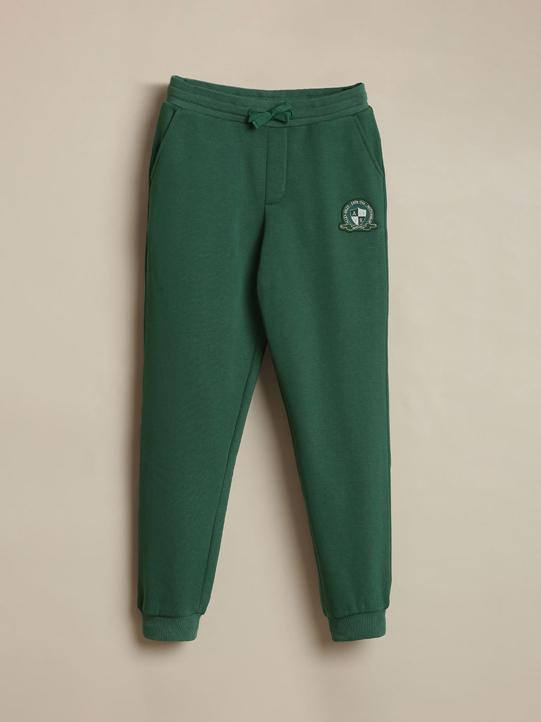 Allen Solly Junior Boys Brand Logo Mid Rise Regular Fit Joggers Trackpants