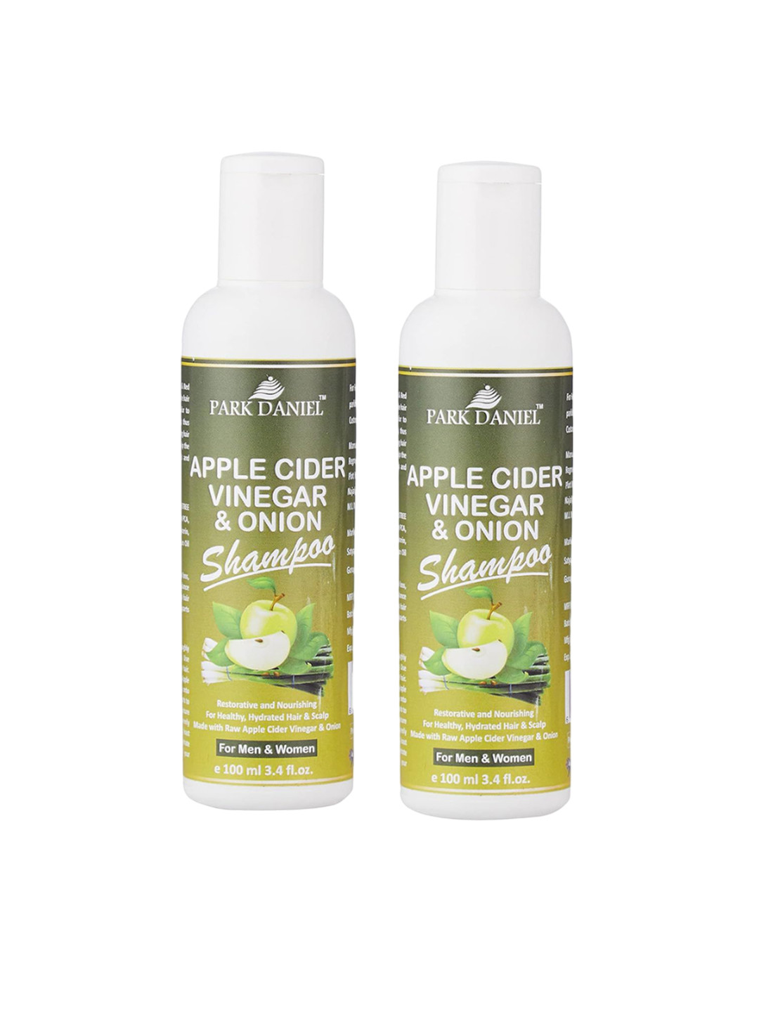 Park Daniel Set Of 2 Apple Cider Vinegar Onion Shampoo - 100 ml Each