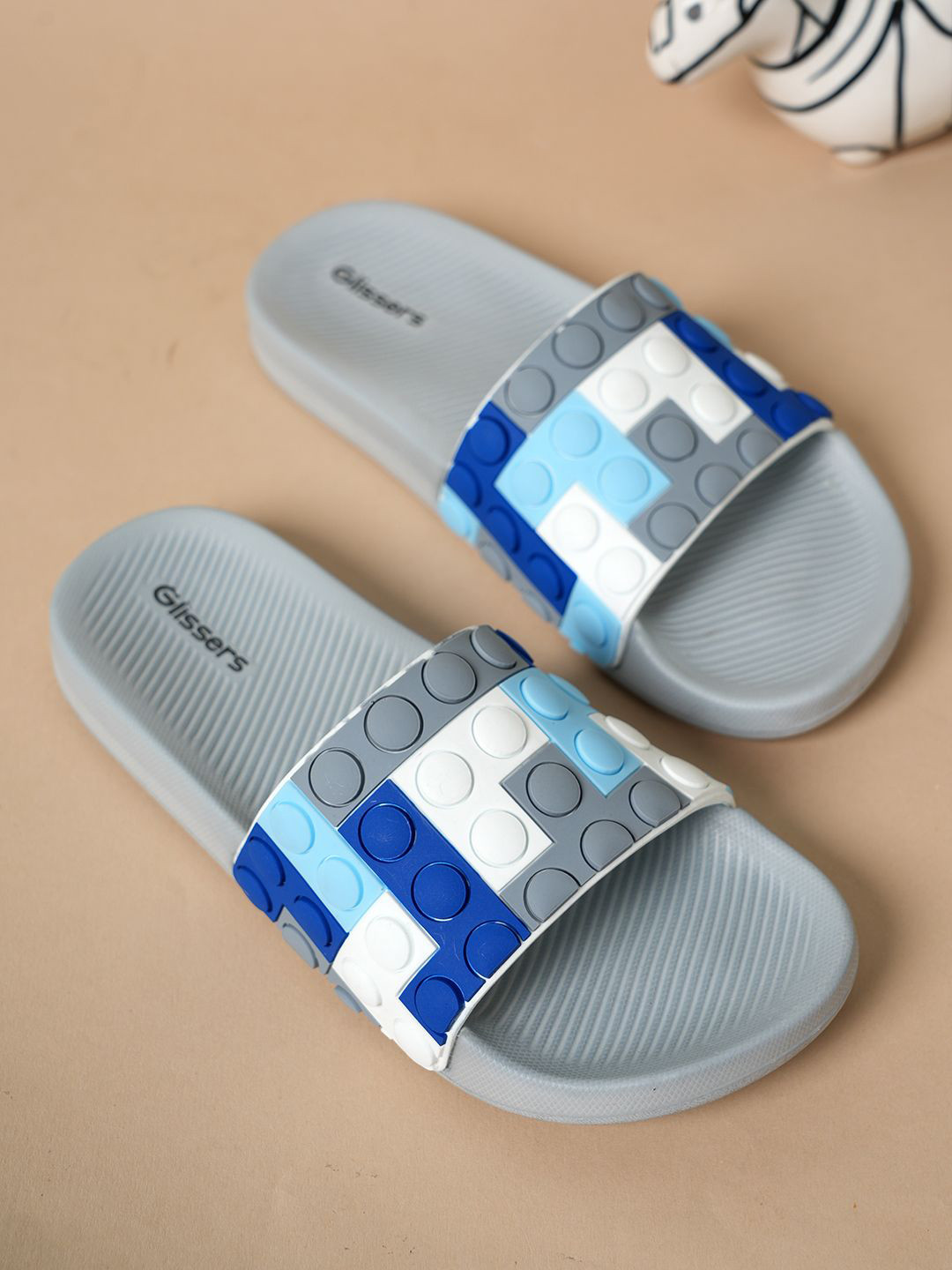 GLISSERS Unisex Kids Lego Design Rubber Slip-On