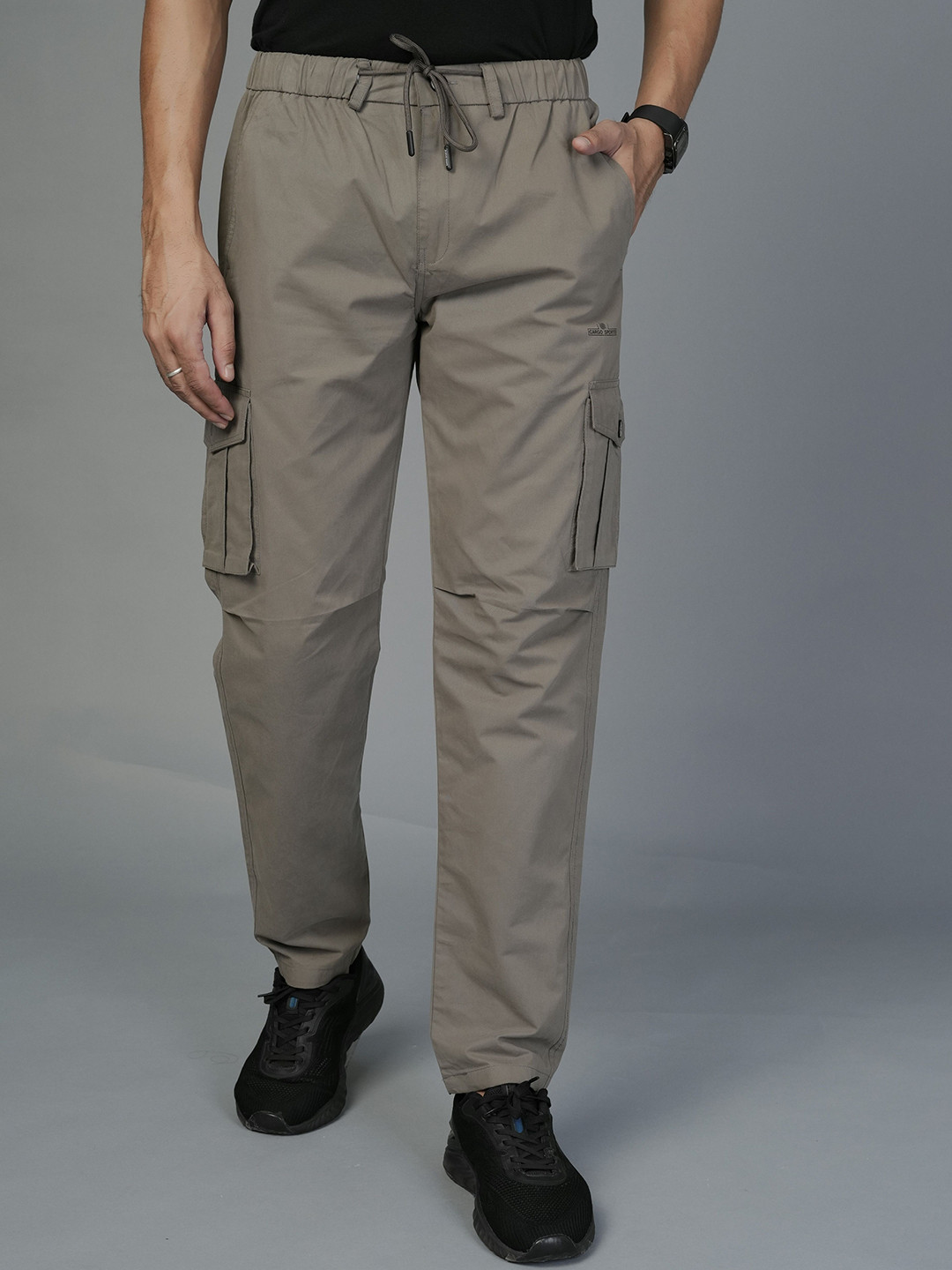 Cargo Sports Men Relaxed Fit Mid-Rise Cargos Trousers