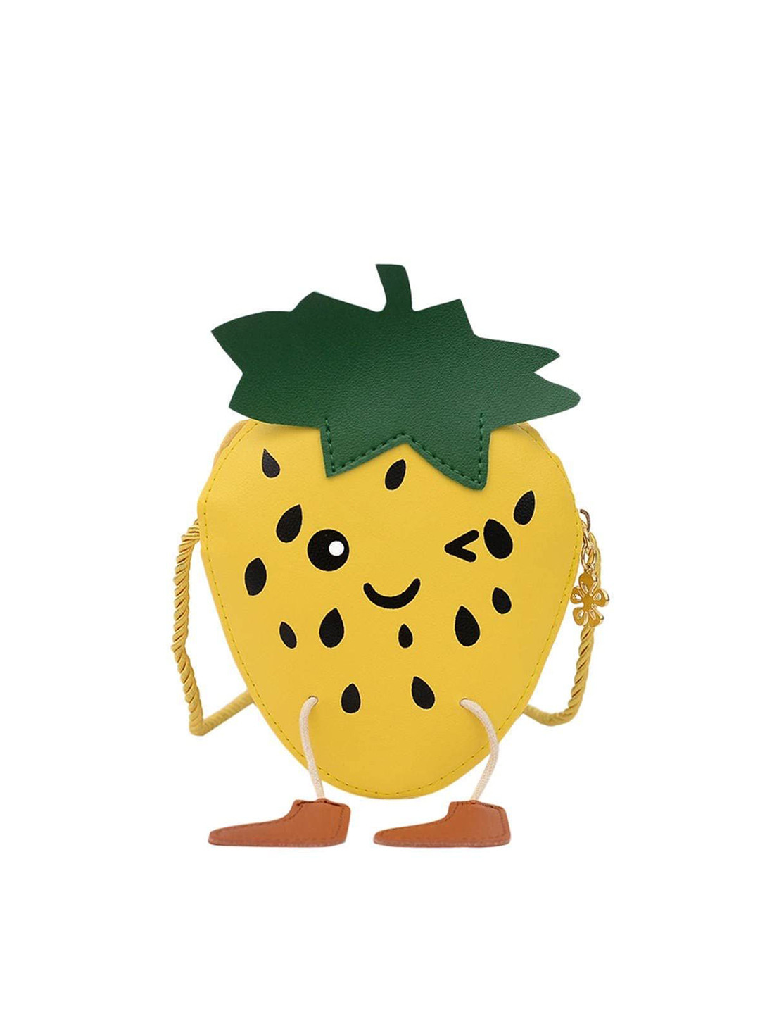 AUGEN Girls Strawberry Shape Crossbody Sling Bag