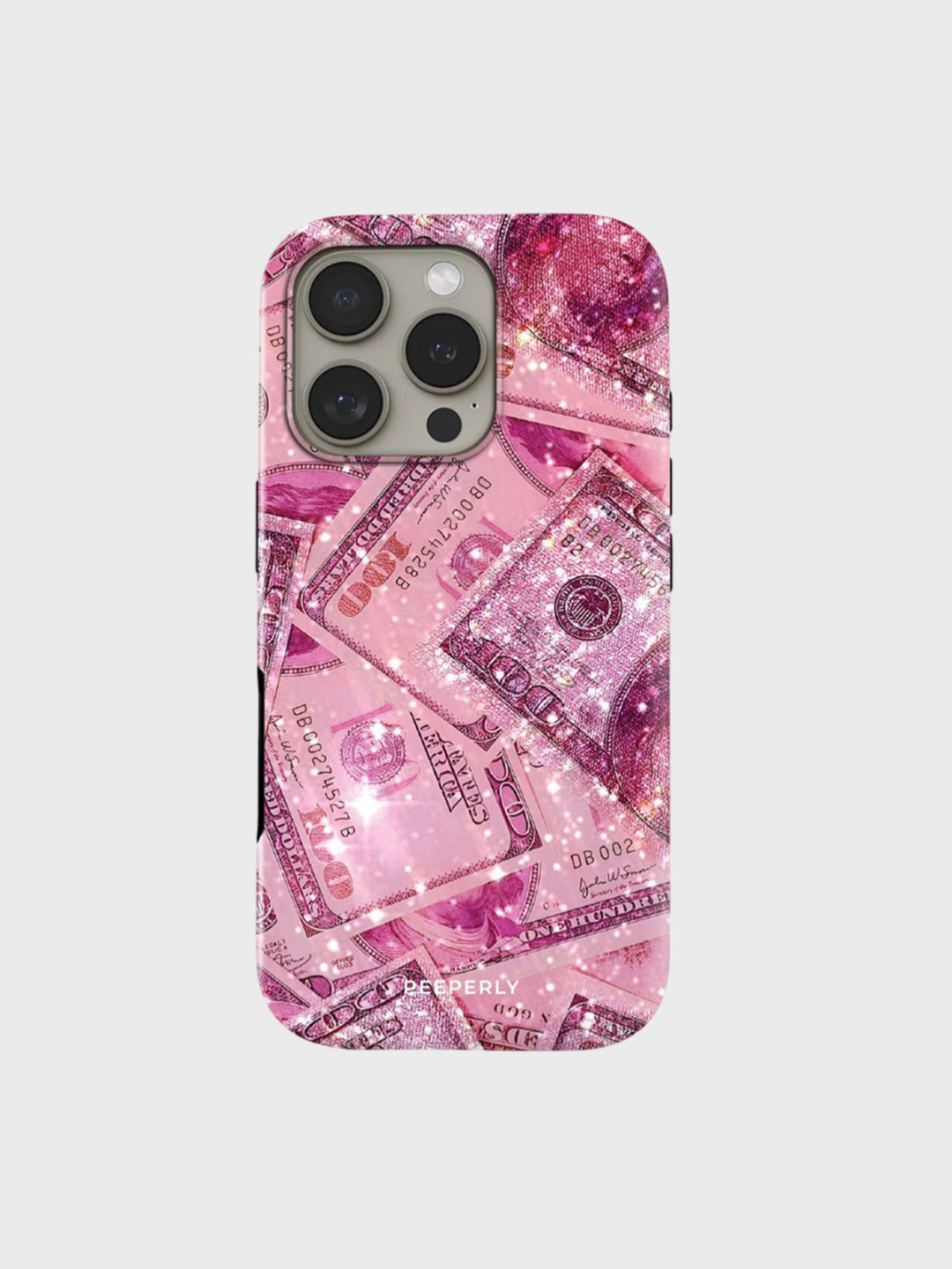 PEEPERLY Women Barbie Cash Printed Shockproof iPhone 14 Crystal Back Case