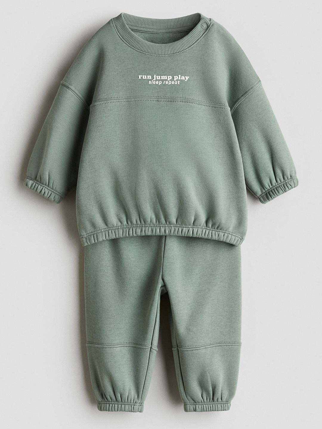 H&M 2-Piece Brushed-Inside Sweatshirt Set