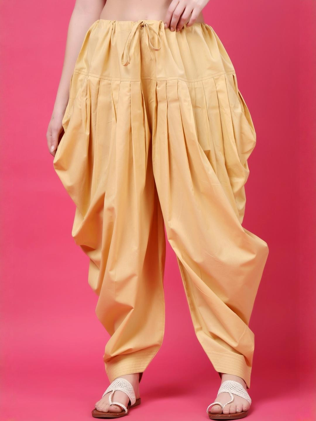 MJ LIFE STYLE Women Pack of 1 Cotton Mid-Rise Patiala