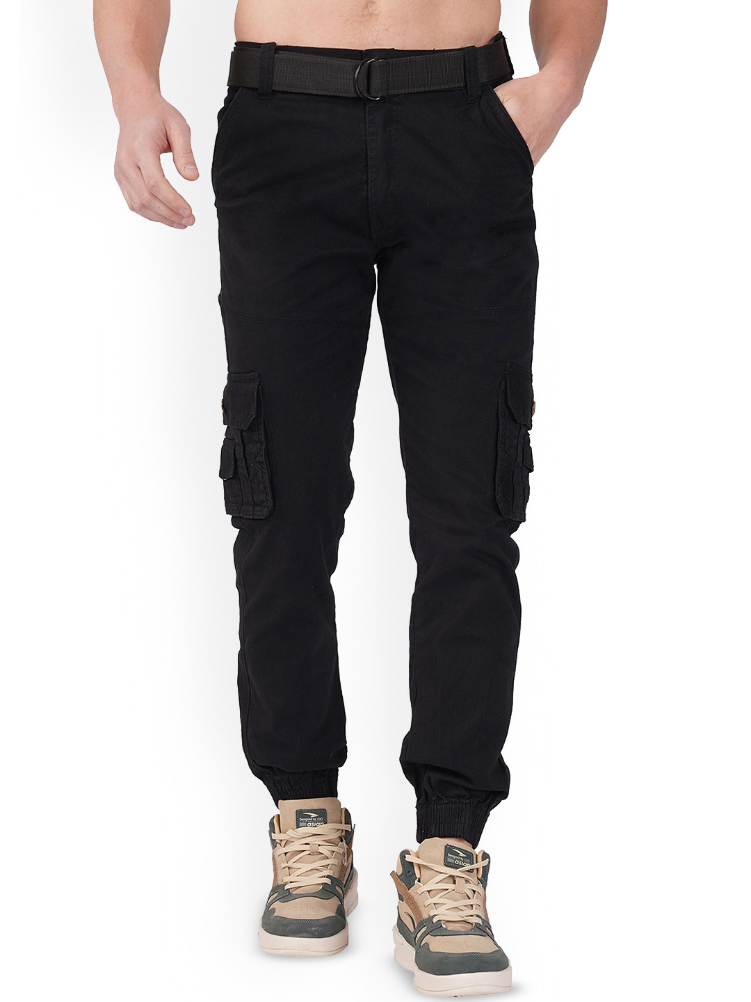Urban Legends Mid-Rise Men Easy Wash Jogger Fit Cargos Trousers