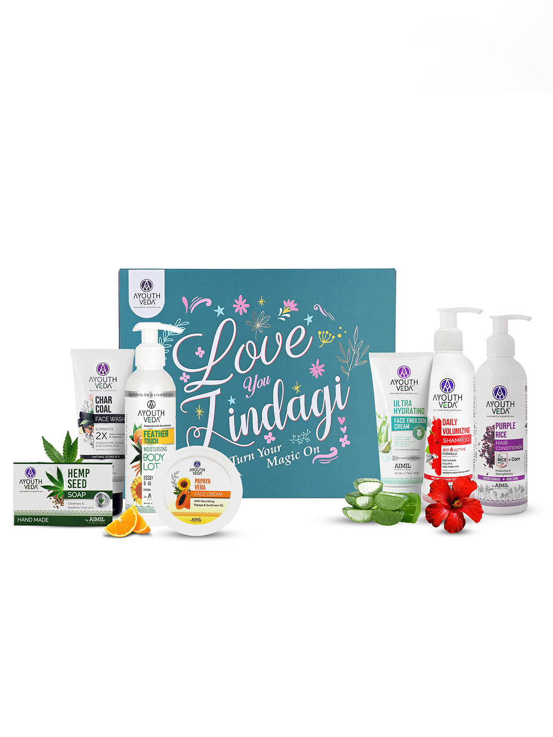 AYOUTHVEDA Glow & Shine Bath & Body Gift Hamper Kit