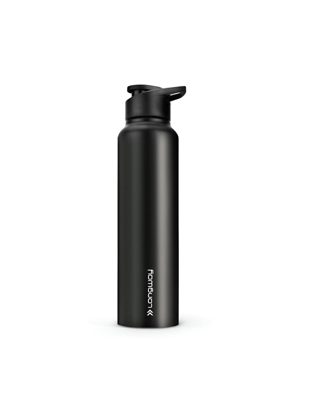 Longway Black & White Brand Logo Printed Stainless Steel Water Bottle-1 L