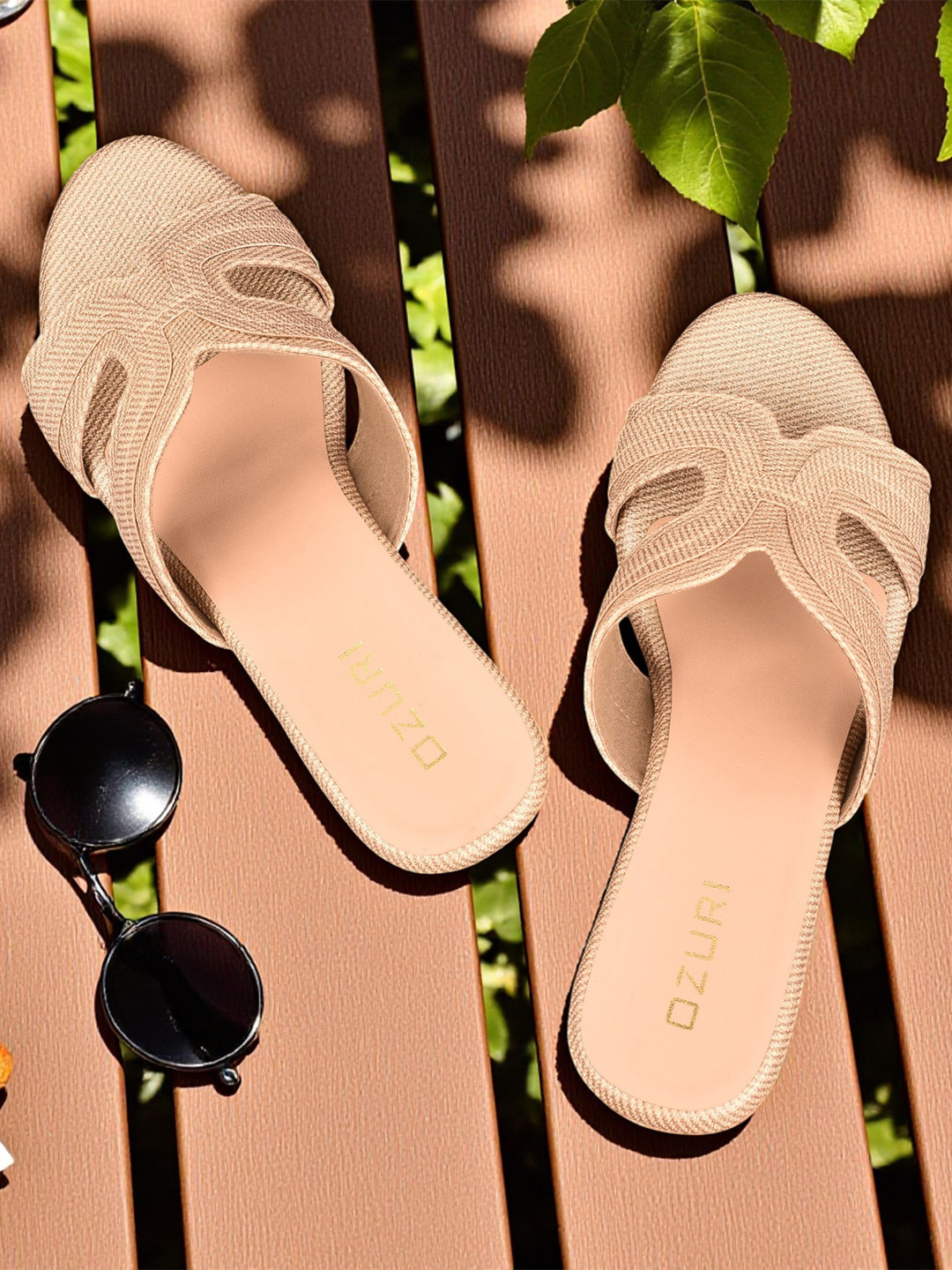 Ozuri Women Woven Design Wedge Sandals Heels