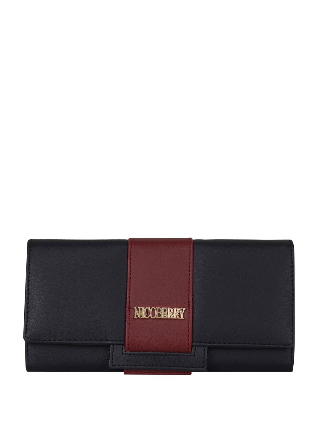 Nicoberry Women Leather Zip Coin Pocket Envelope