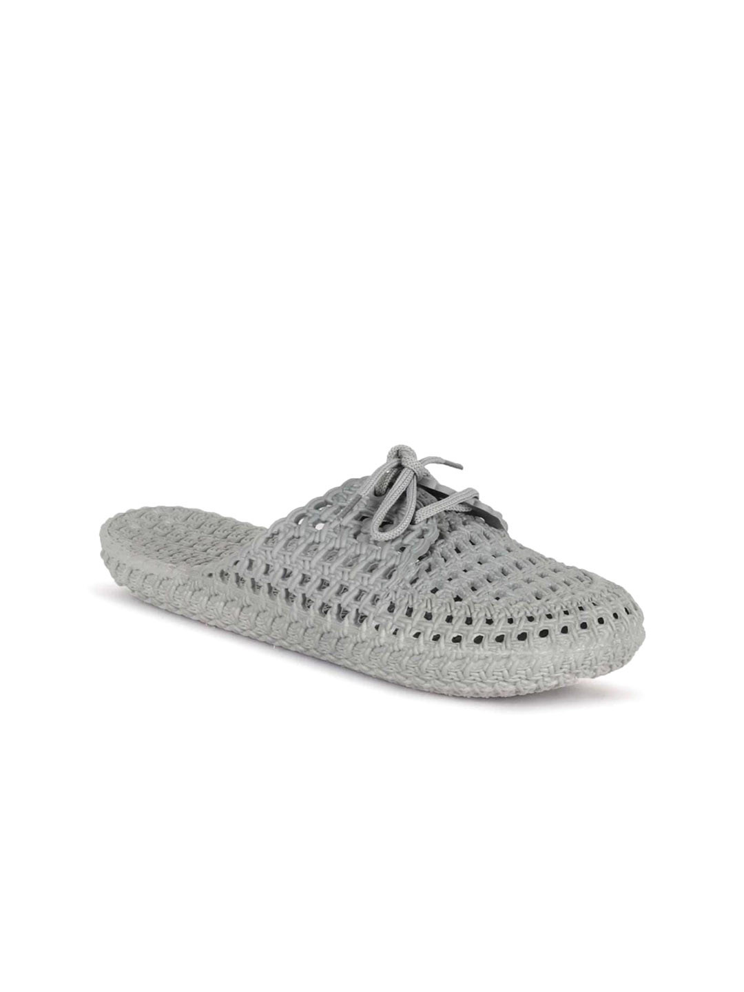 Deals4you Textured Mules Slip-On Flats