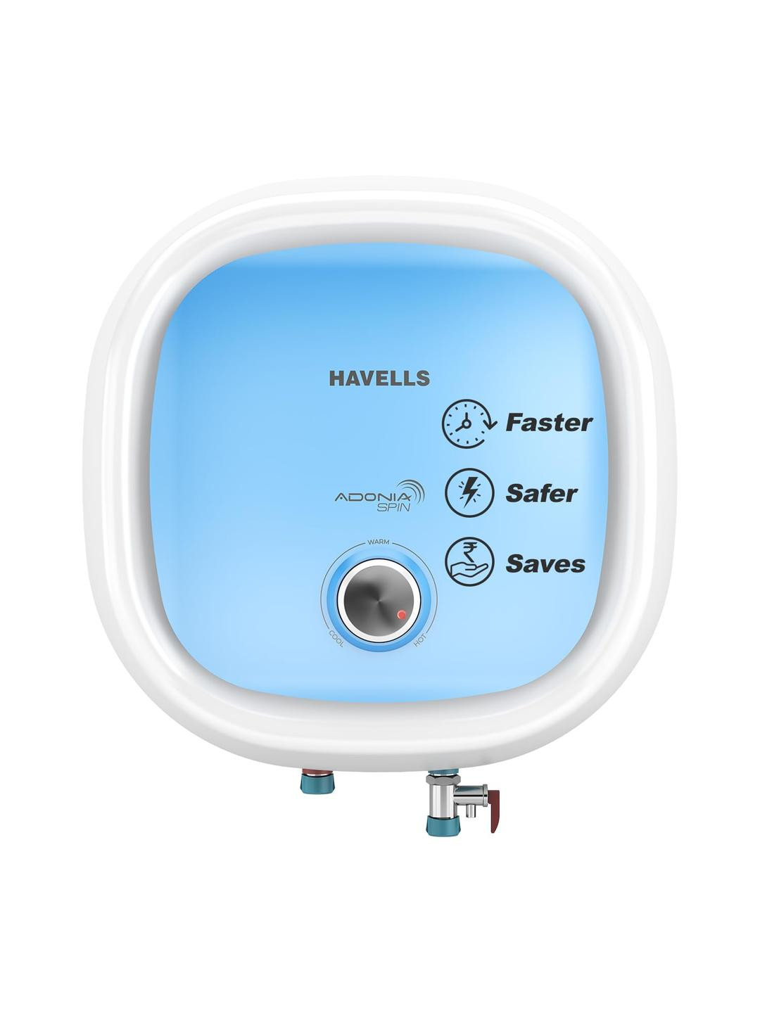 HAVELLS ADONIA SPIN 5S 25L WHITE BLUE WATER HEATER