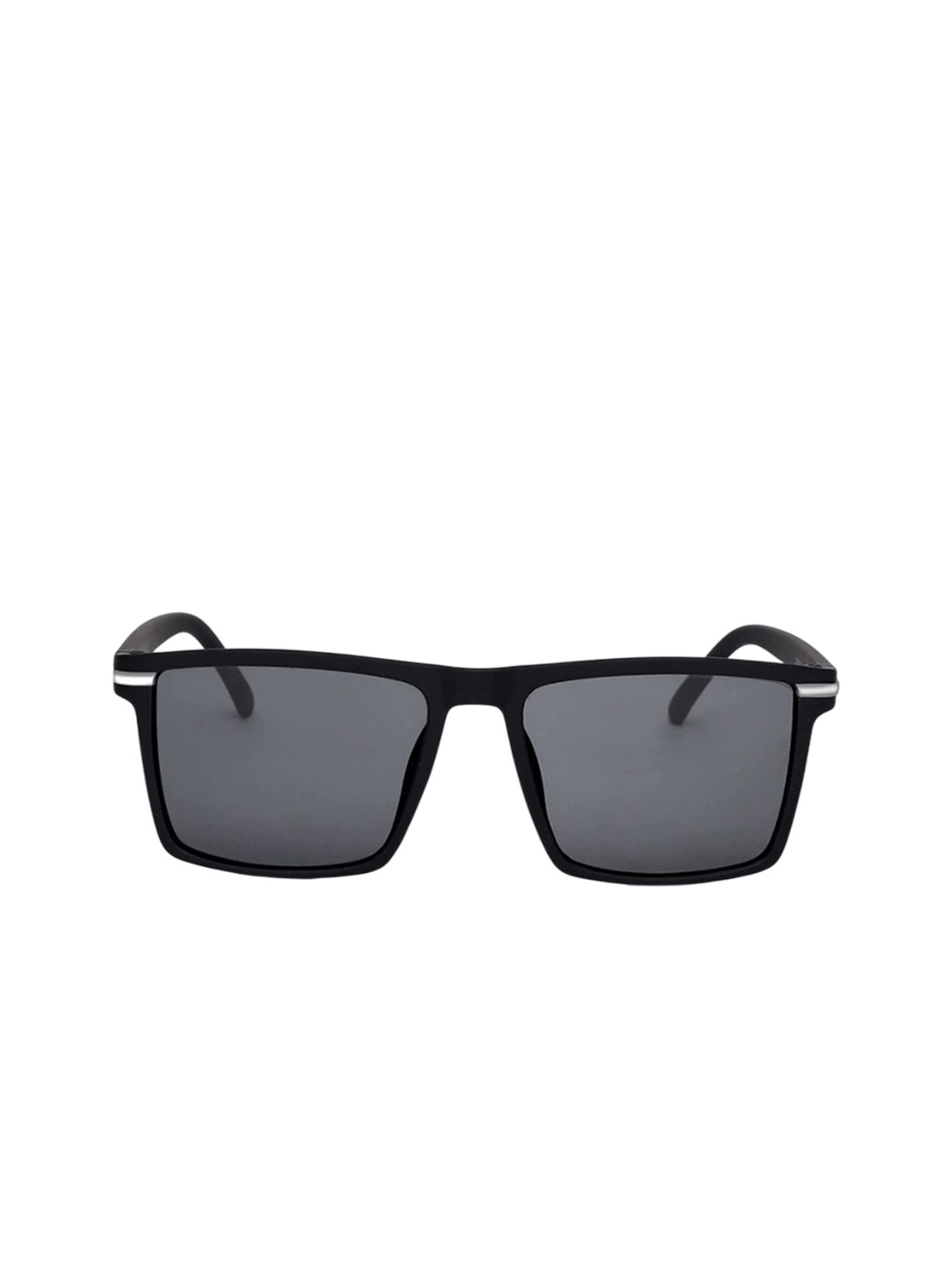 SPADEACES Unisex Rectangle Sunglasses with Polarised and UV FASTRICK BLACK_12