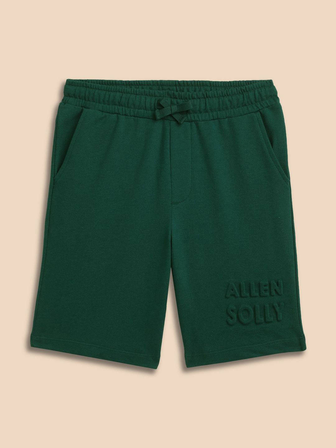 Allen Solly Junior Boys Green Graphic Print Shorts