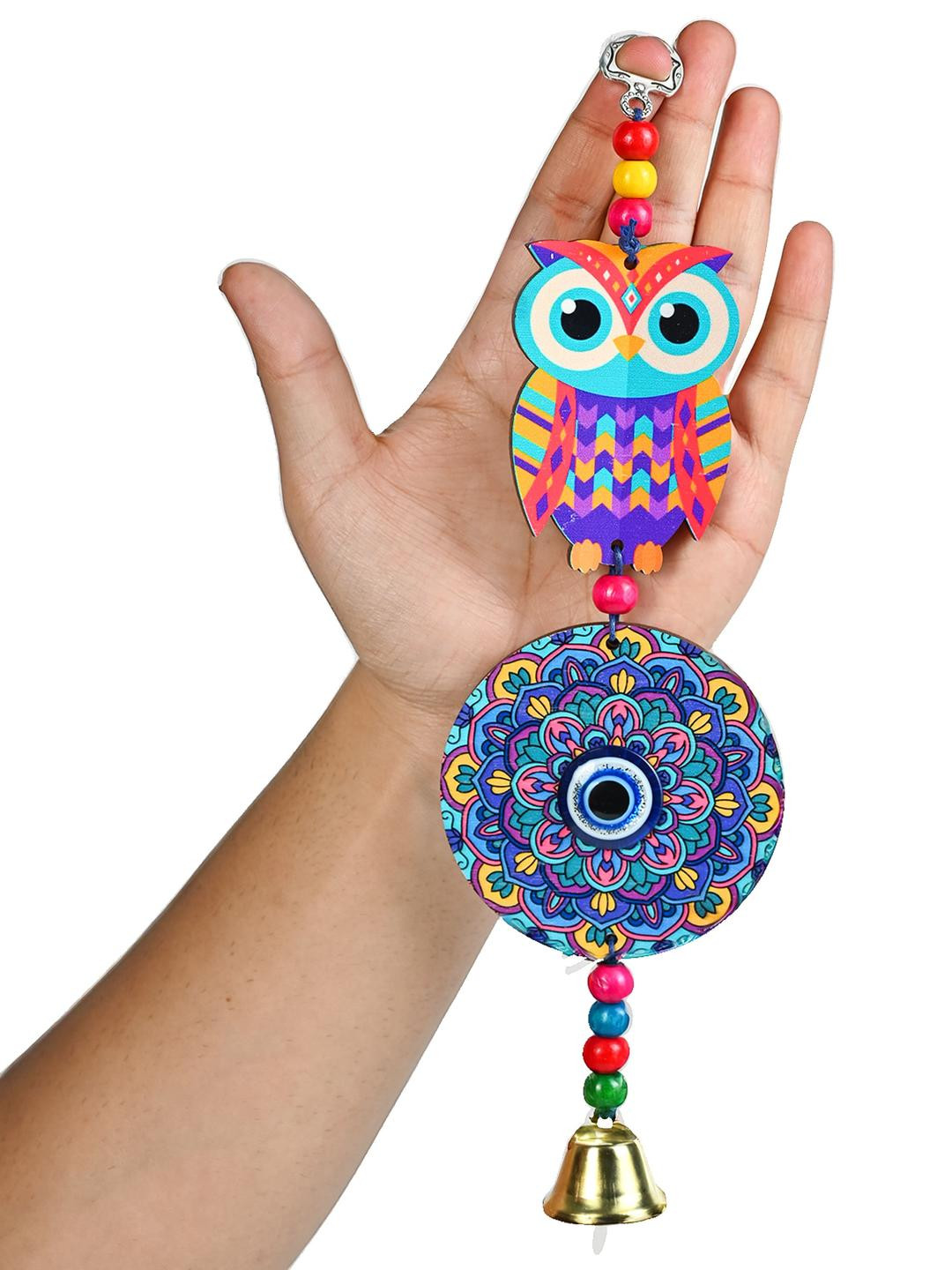 HINDCRAFT Evil Eye Hanging With Owl Design