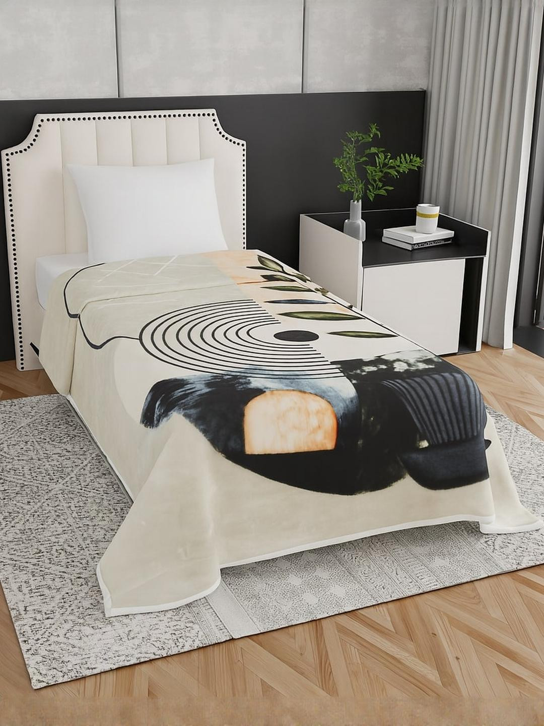 Signature Biege Single Bed All Year AC/Winter Blanket