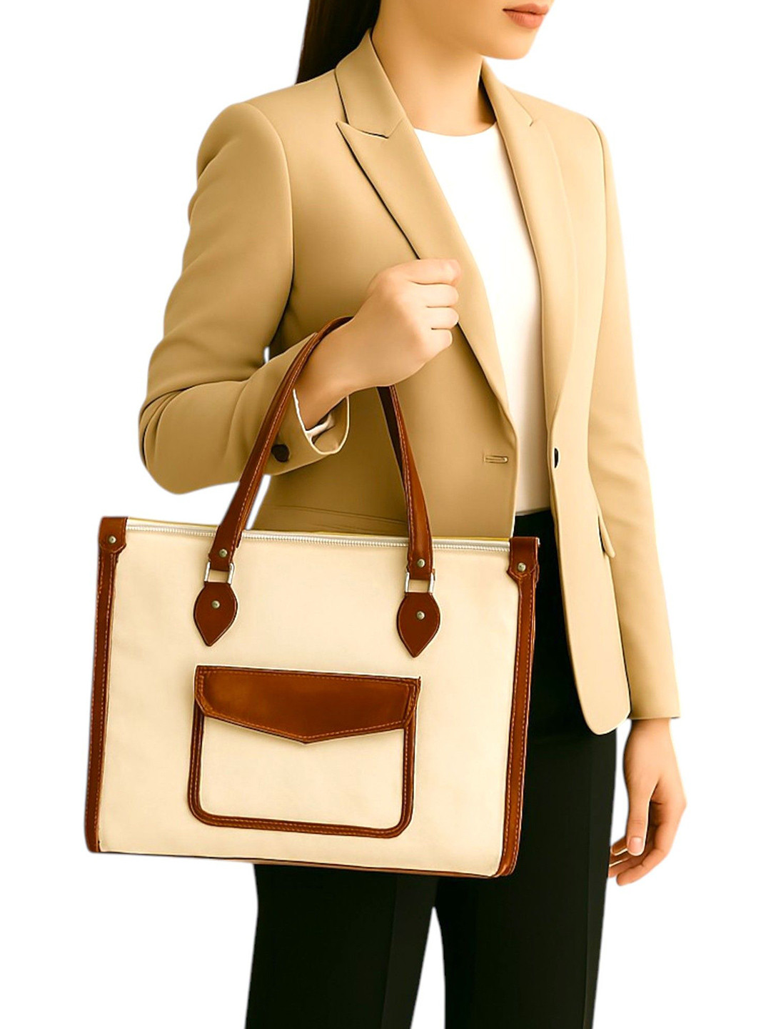 ARDAN Crossbody Laptop Tote Bag With Detachable Sling