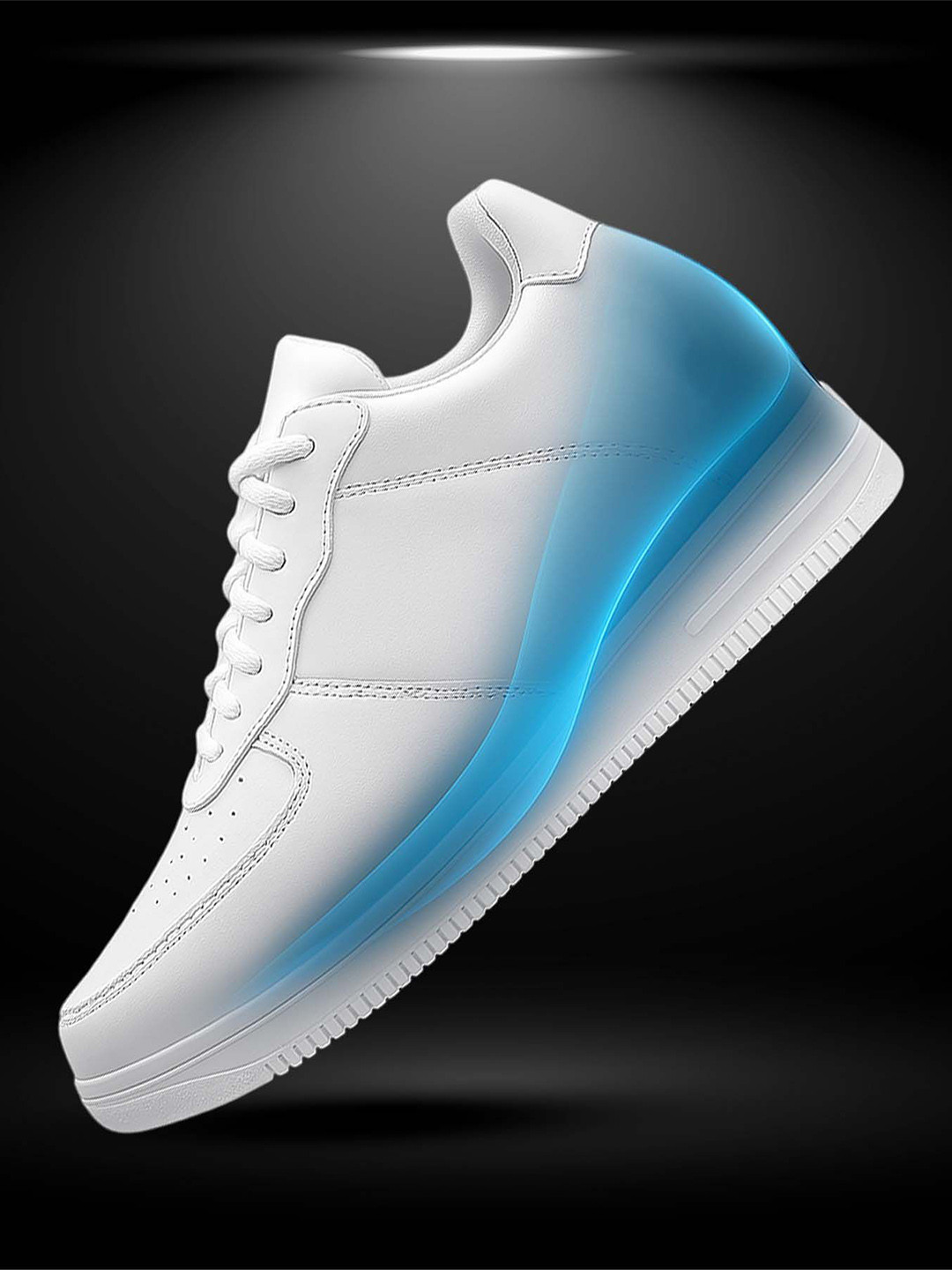 Bxxy Men Lace-up Lightweight Round Toe Elevator Shoes