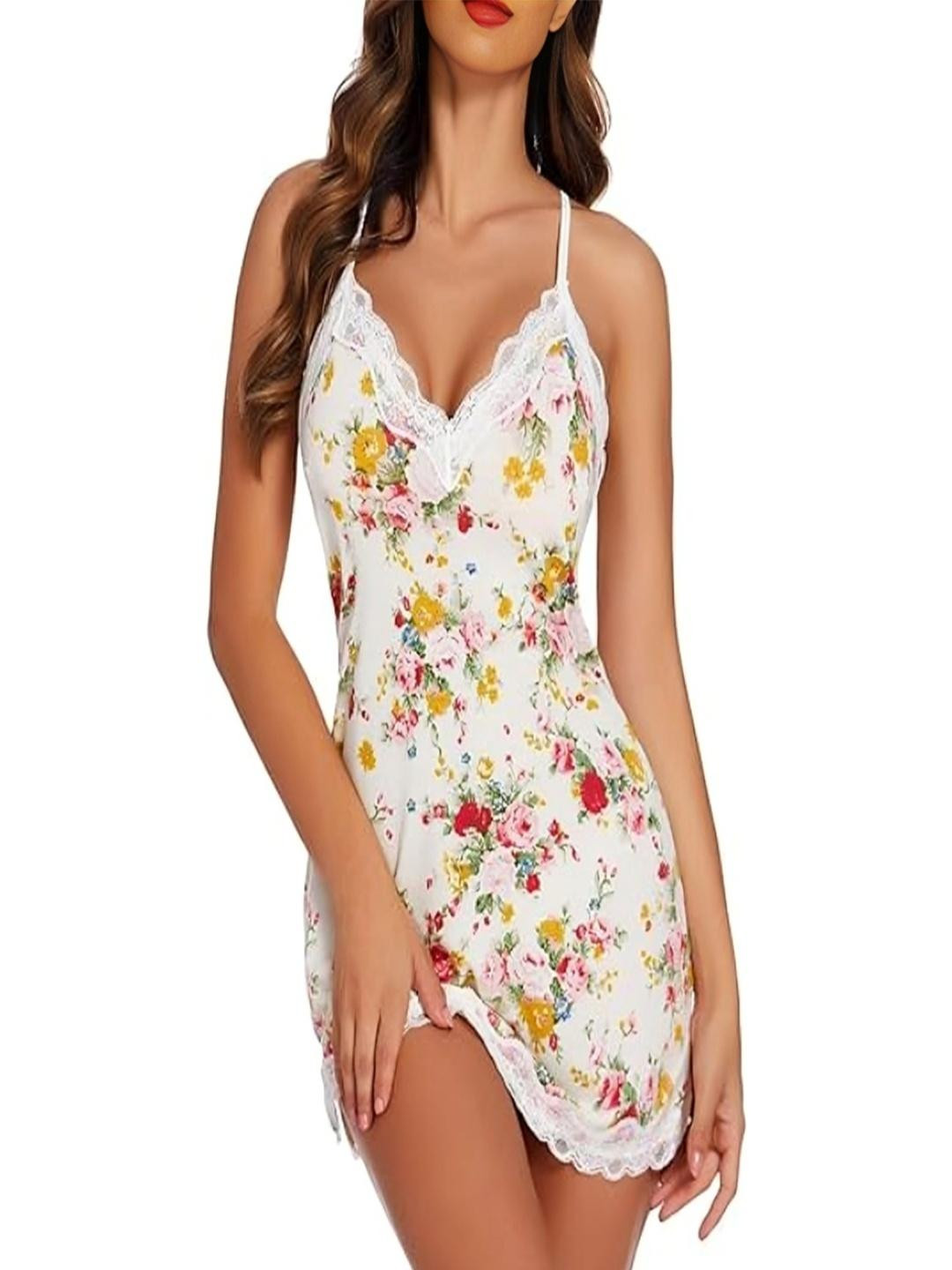 BELLEVINO Women Printed Nightdress