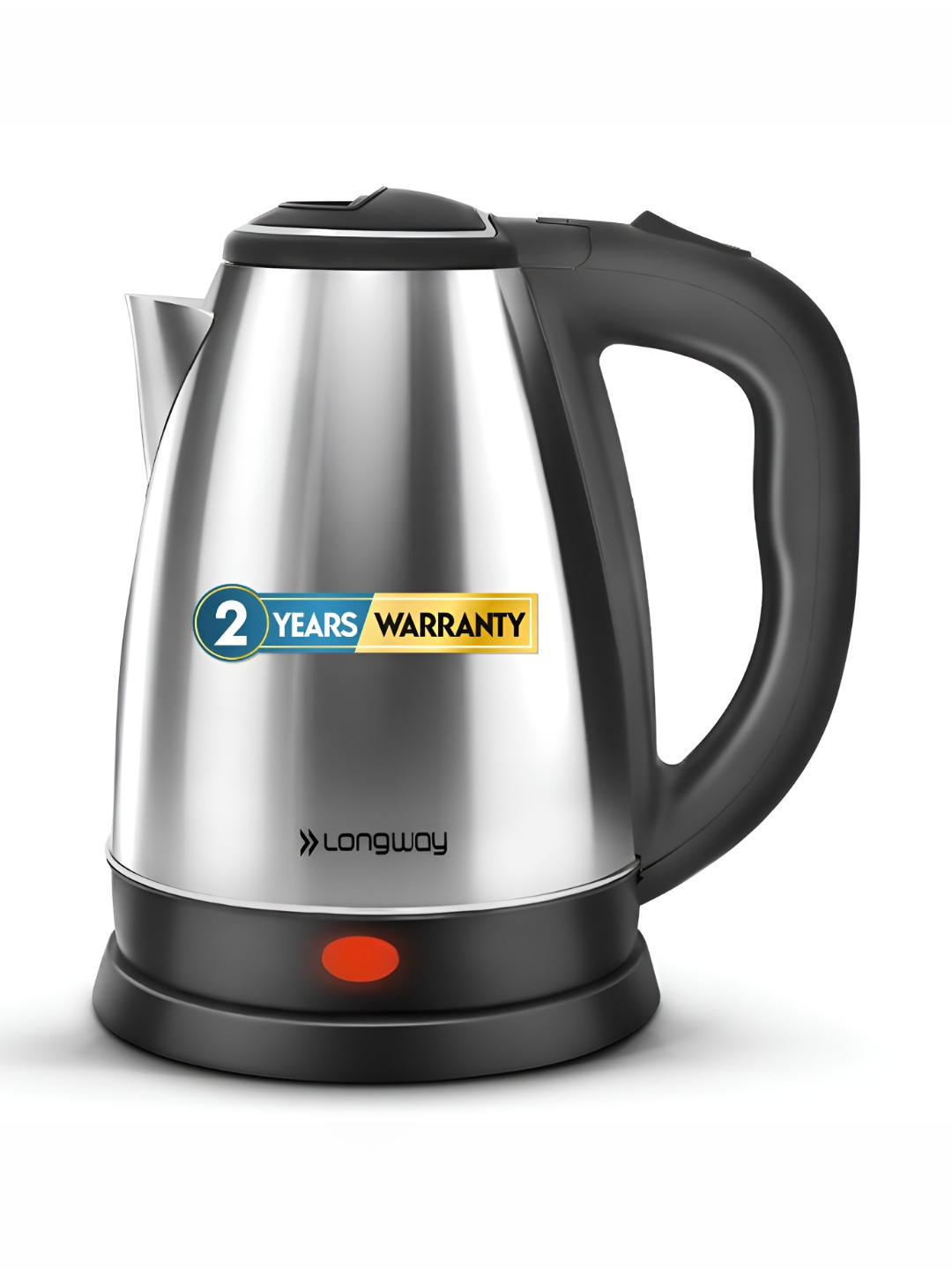 Longway Kestro Silver-Toned & Black 1500-Watt Multi-Cooker Electric Kettle 2 L