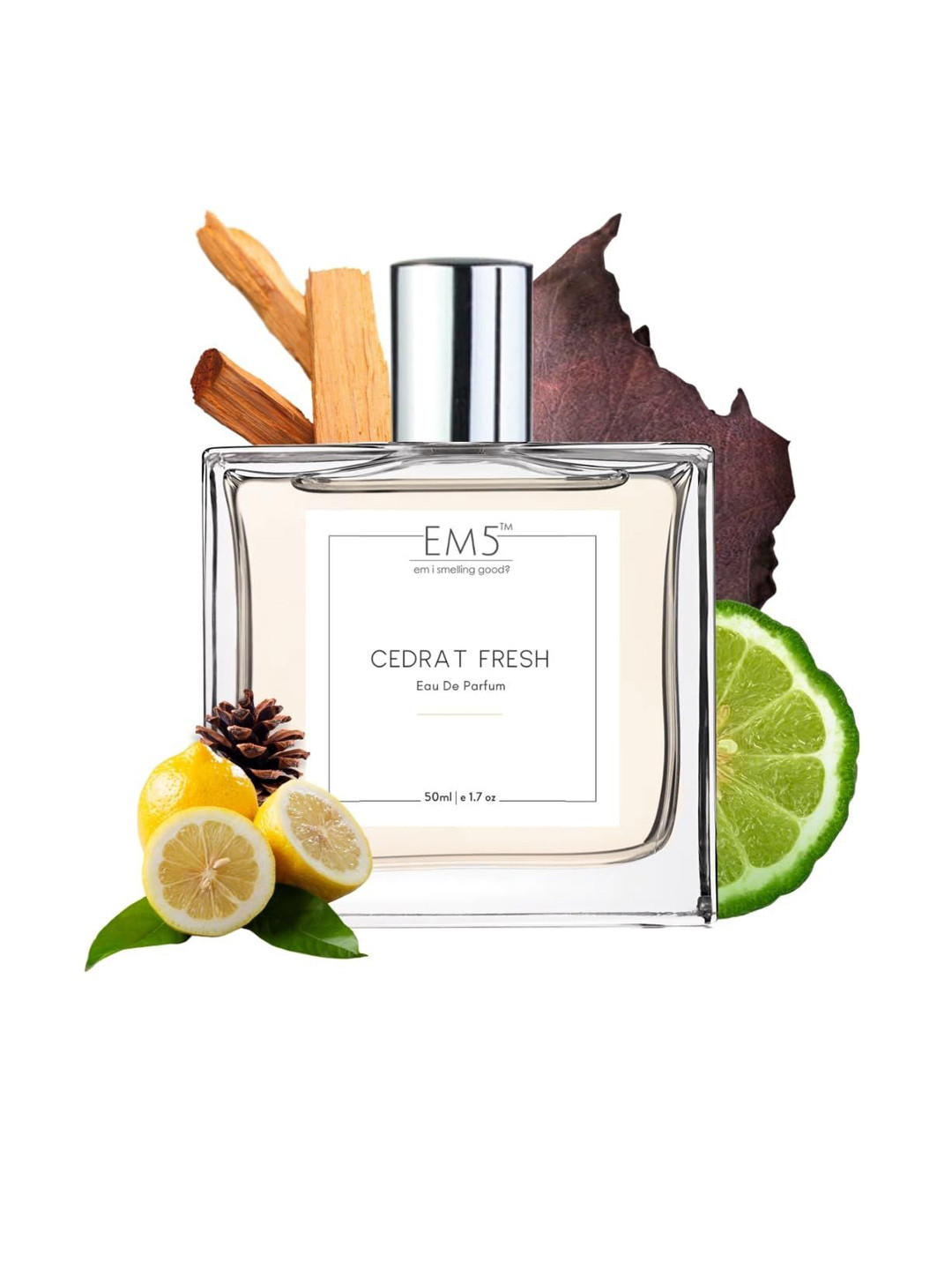 EM5 Men Cedrat Fresh Long Lasting Eau De Parfum - 50 ml