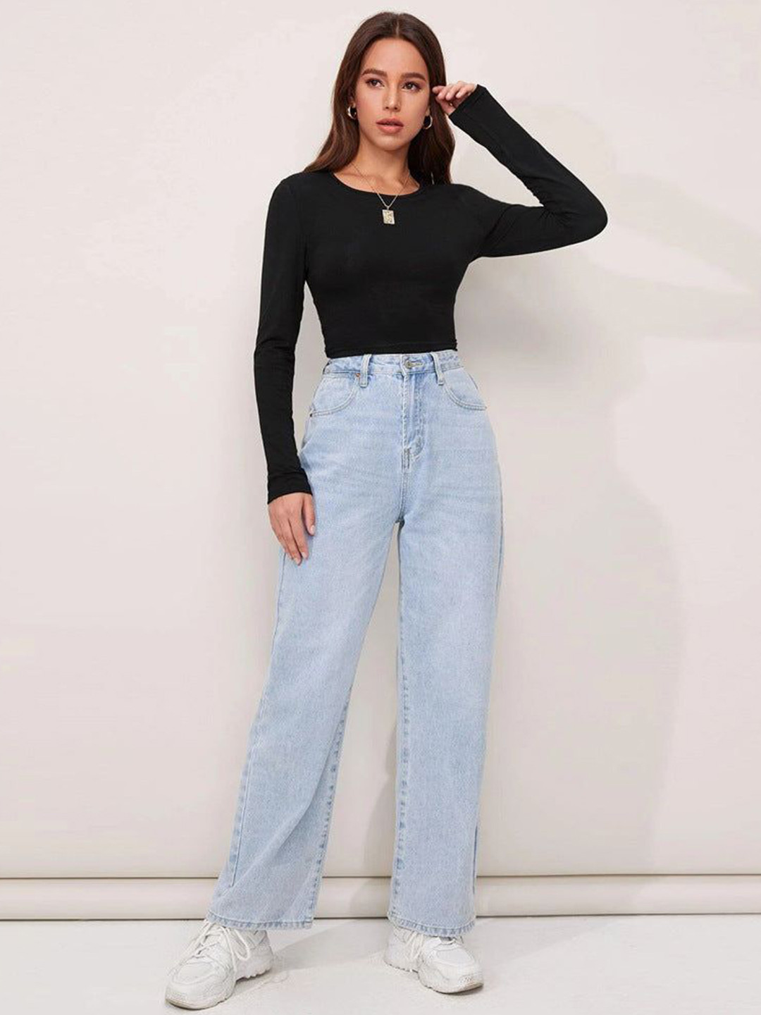 Outzidr Women Fitted Top With Back Tie Up