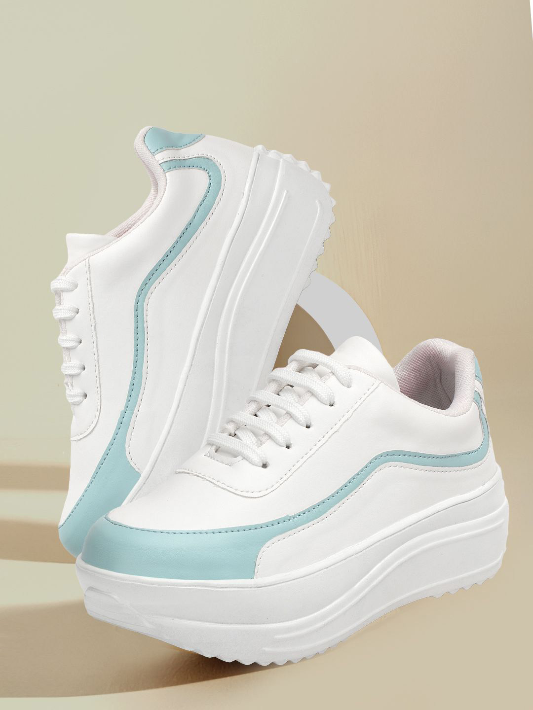 VENDOZ Women Colorblocked Lace Up Sneakers