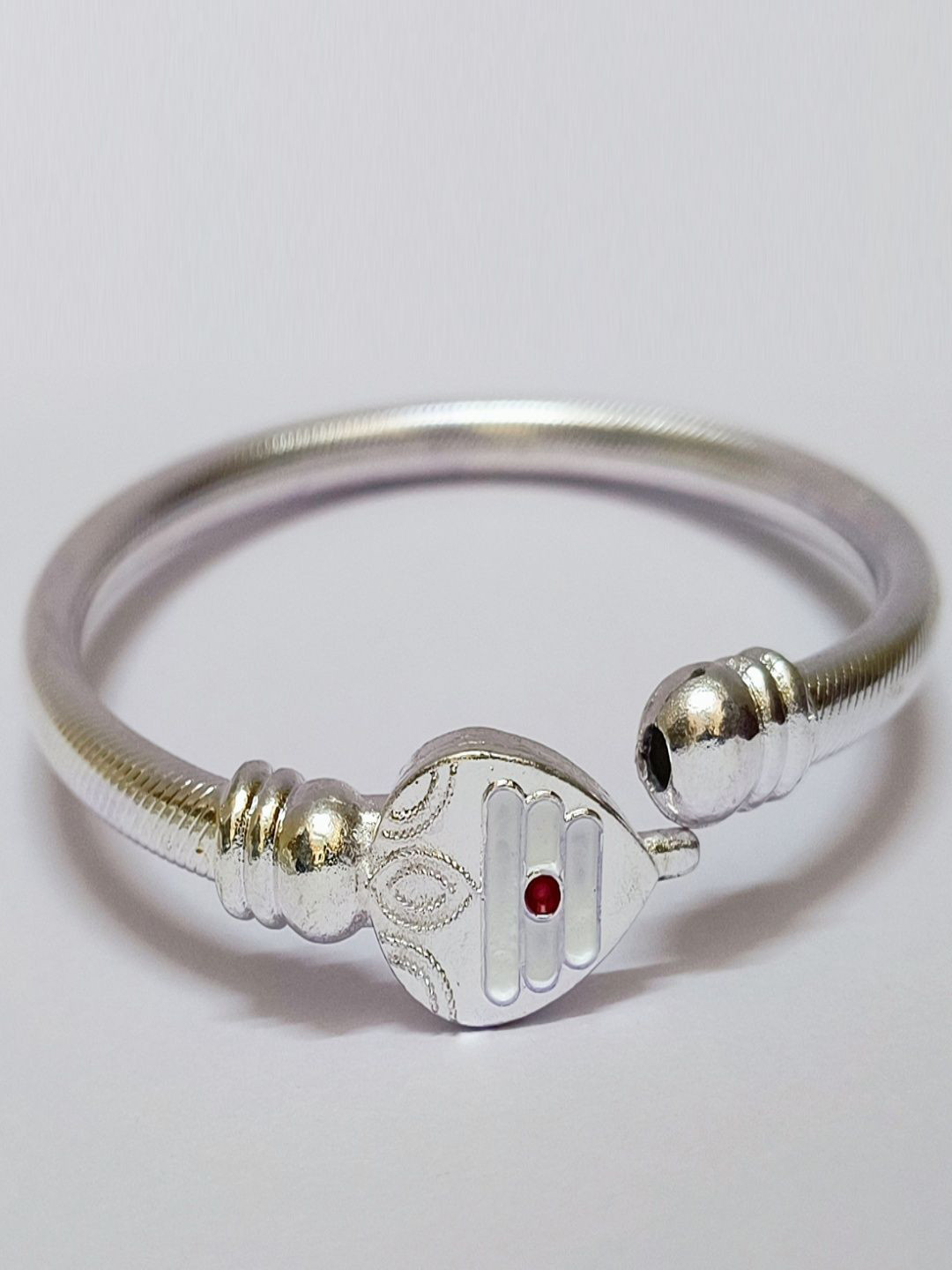 Ayyappan Traders Unisex Oxidised Kada Bracelet