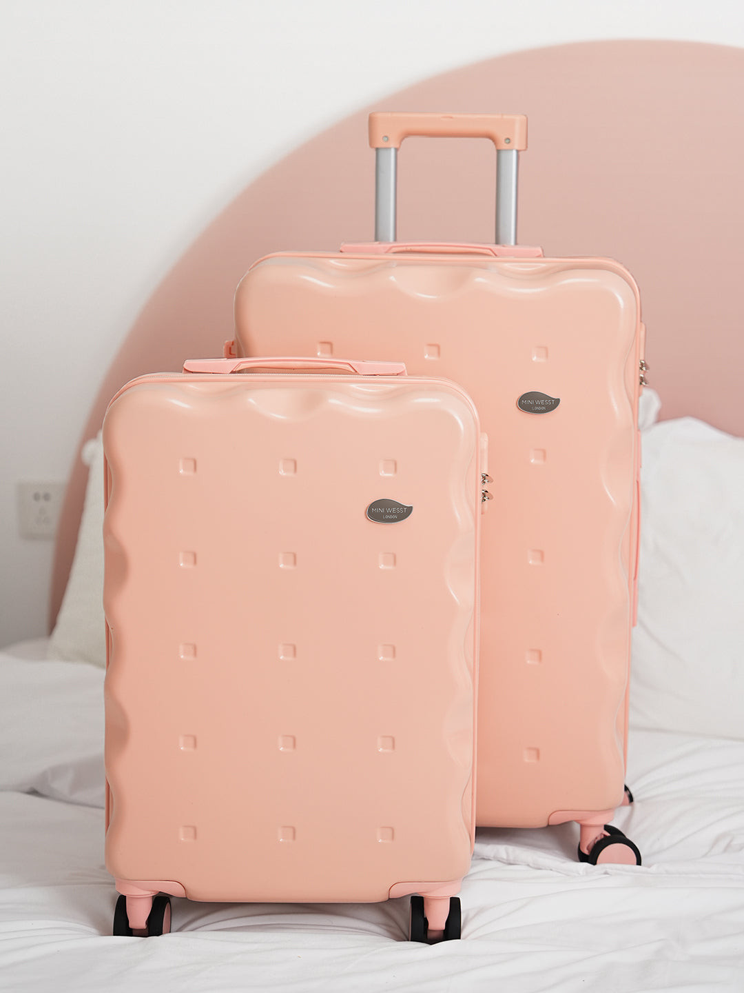 Mini west london Set Of 2 Cookies On The Go Textured Hard-Sided Trolley Bag