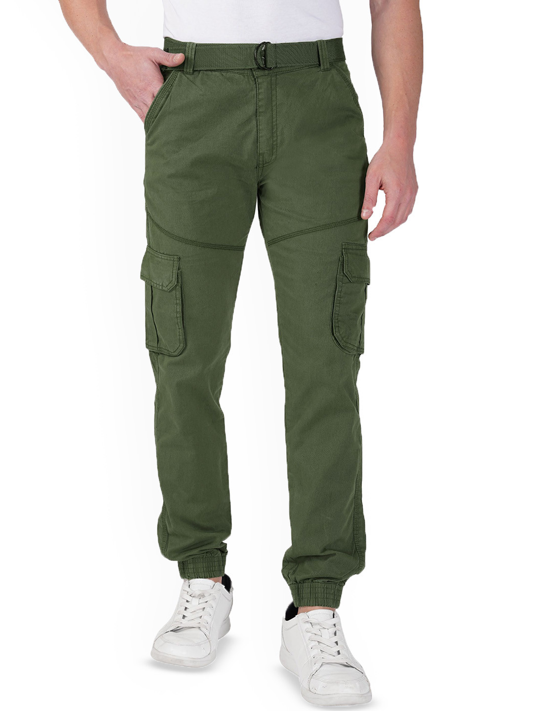 Urban Legends Men Easy Wash Jogger Fit Mid-Rise Cargos