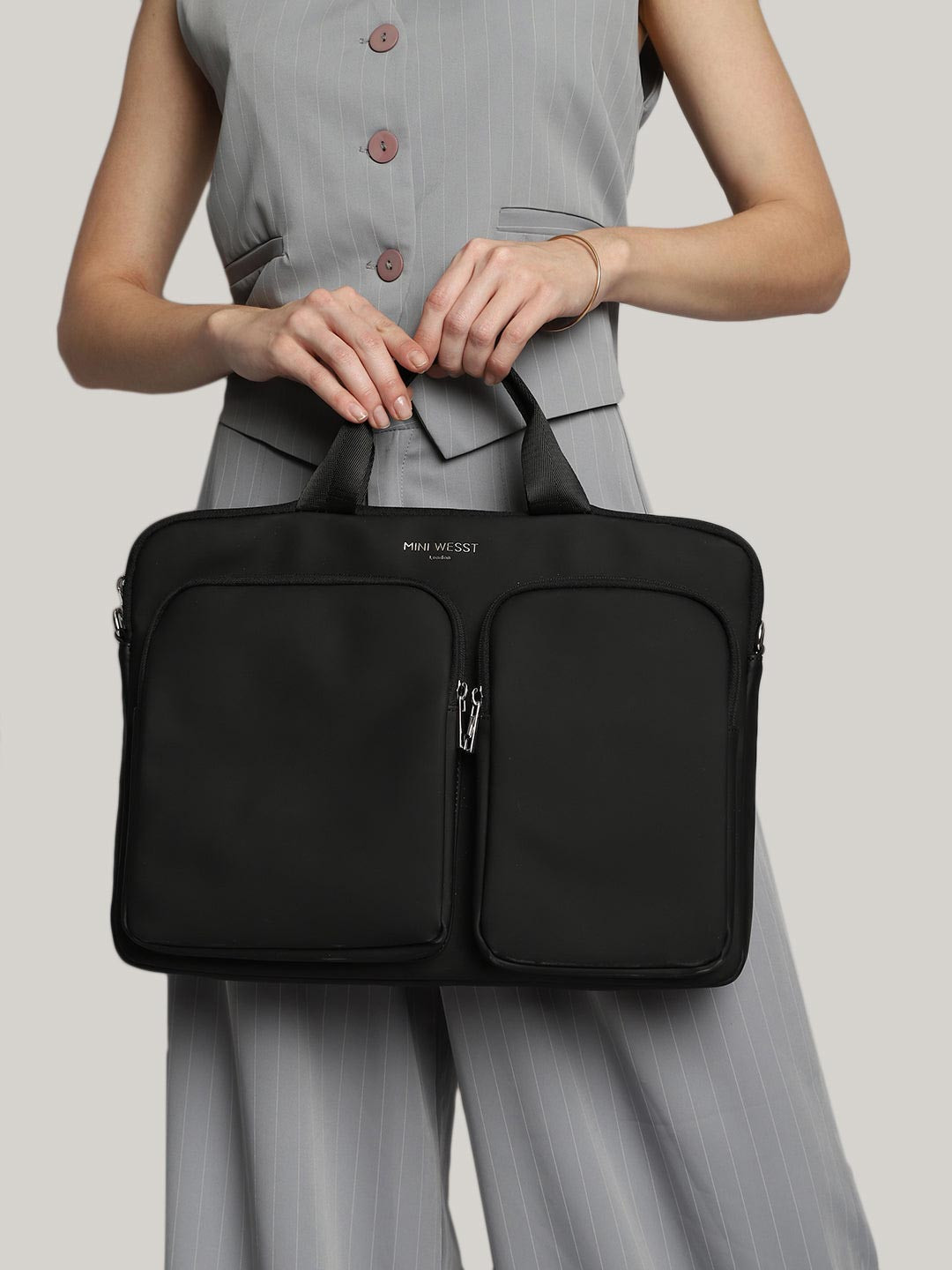 Mini west london Unisex PU Laptop Bag