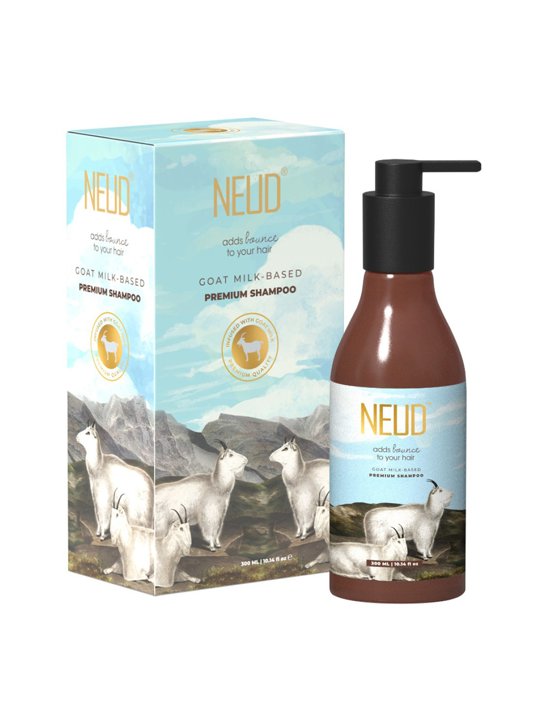 NEUD White Goat Milk Premium Shampoo 300 ml