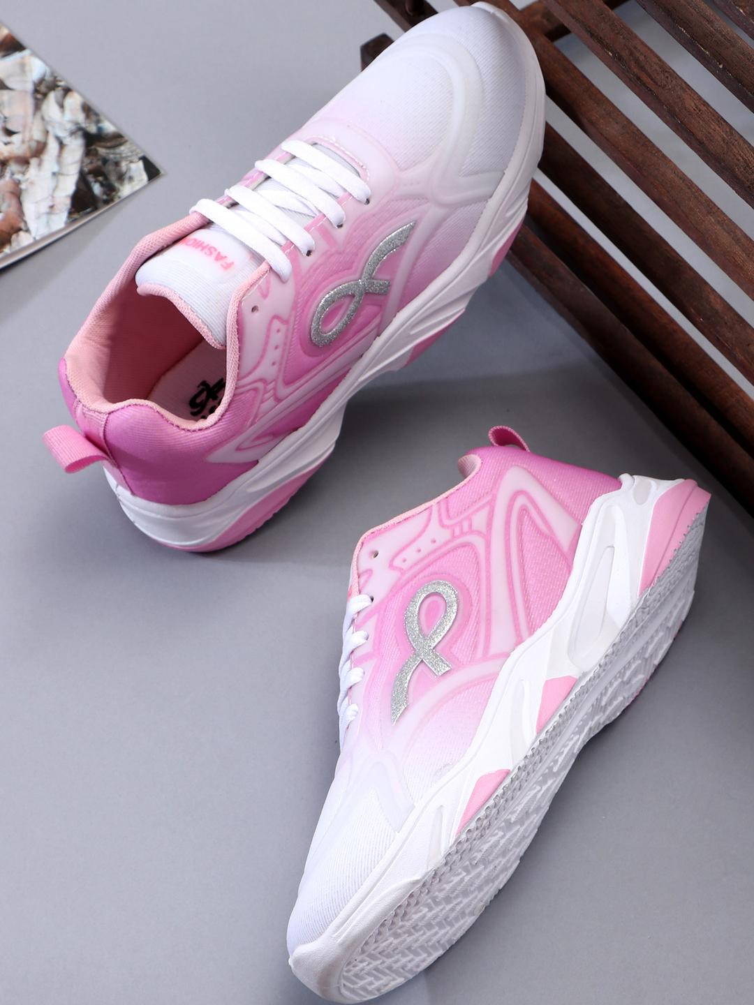 TOMSY CHOICE Women Pink Mesh Sneakers