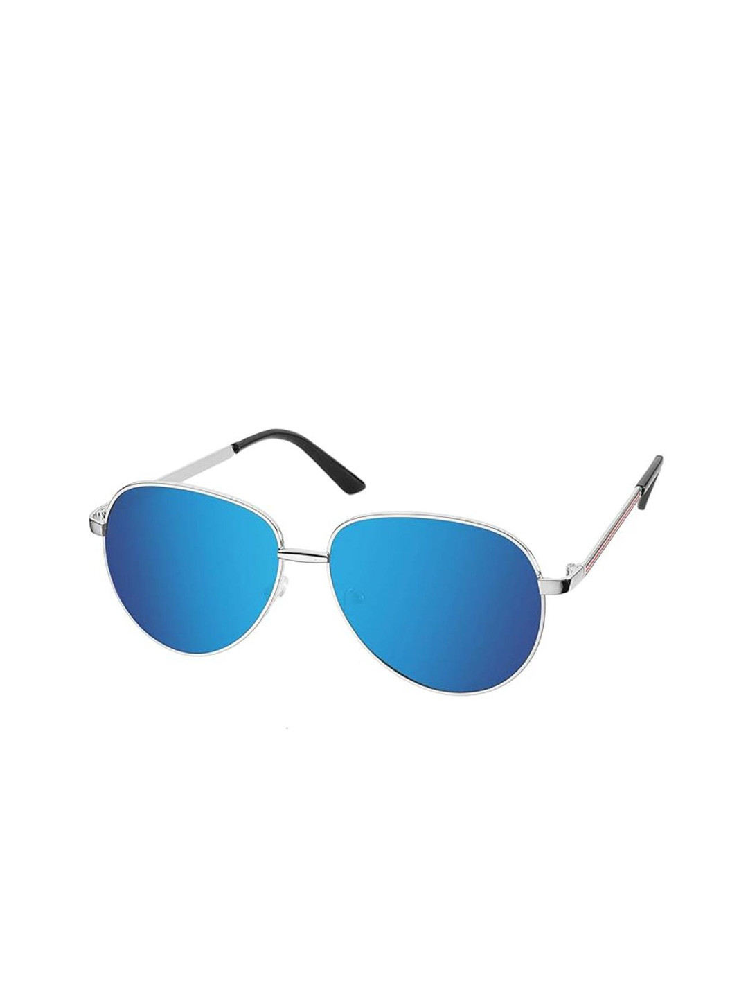 AUGEN Unisex Oval Sunglasses with UV Protected Lens VI-SG-24-Silver