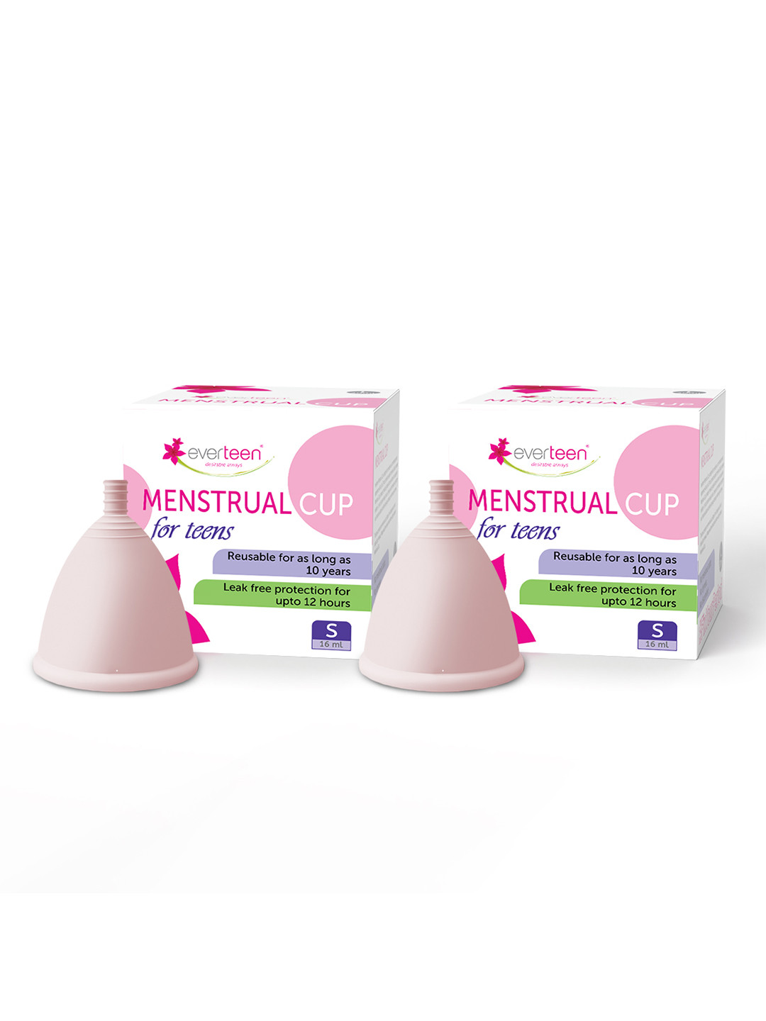 everteen Women Pack Of 2 Extra Small Menstrual Cup