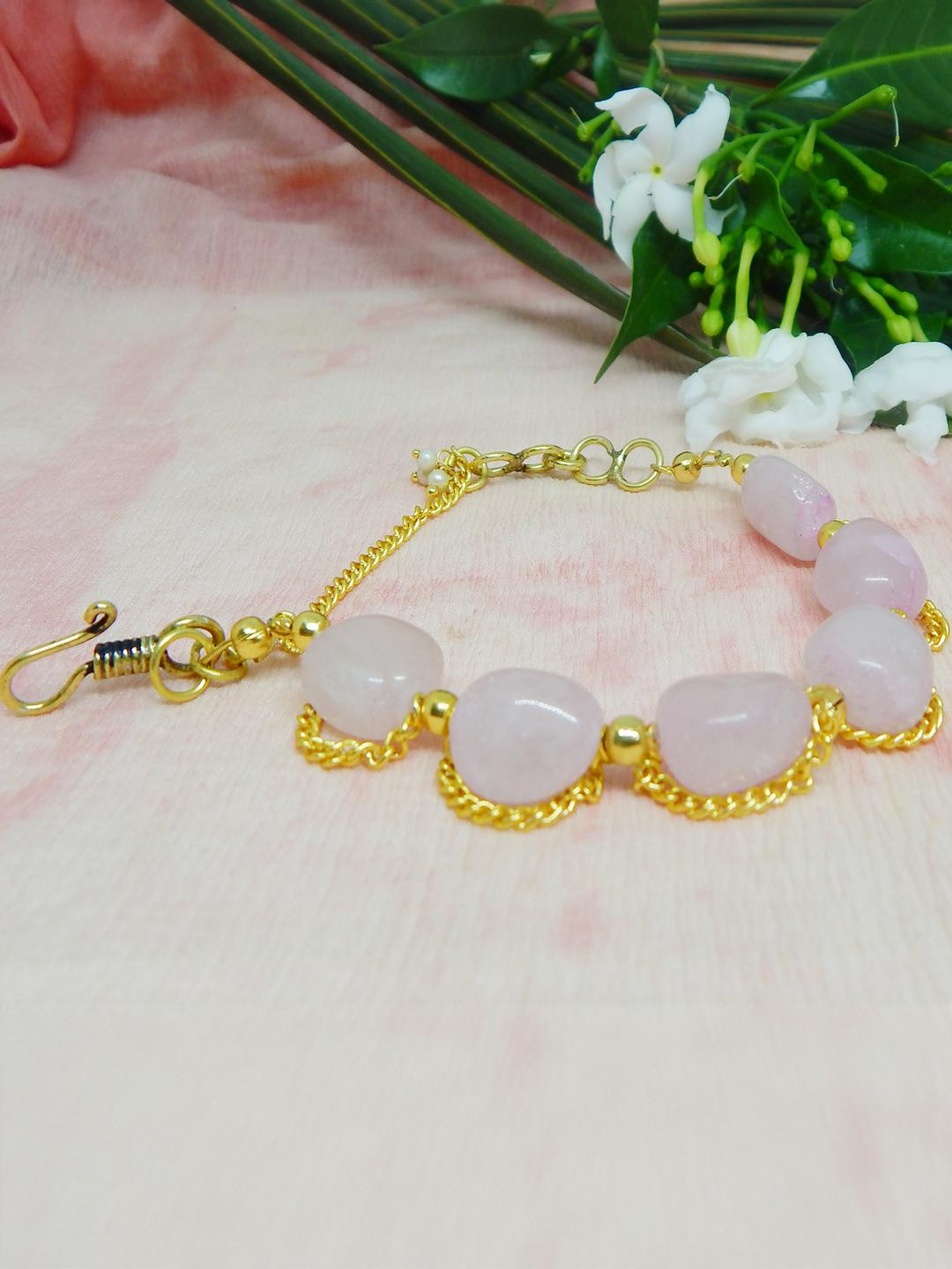 Jaya Vision Jewelry Unisex Silver-Plated Agate Bracelet