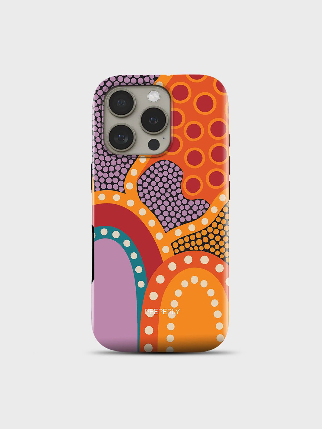 PEEPERLY Women Carnival Vibe Crystal Printed iPhone 14 Impact Resistant Back Case