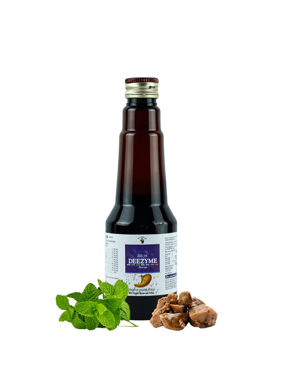 Dee india Herbals Set Of 9 Ayurvedic Deezyme Syrup - 200 ml Each