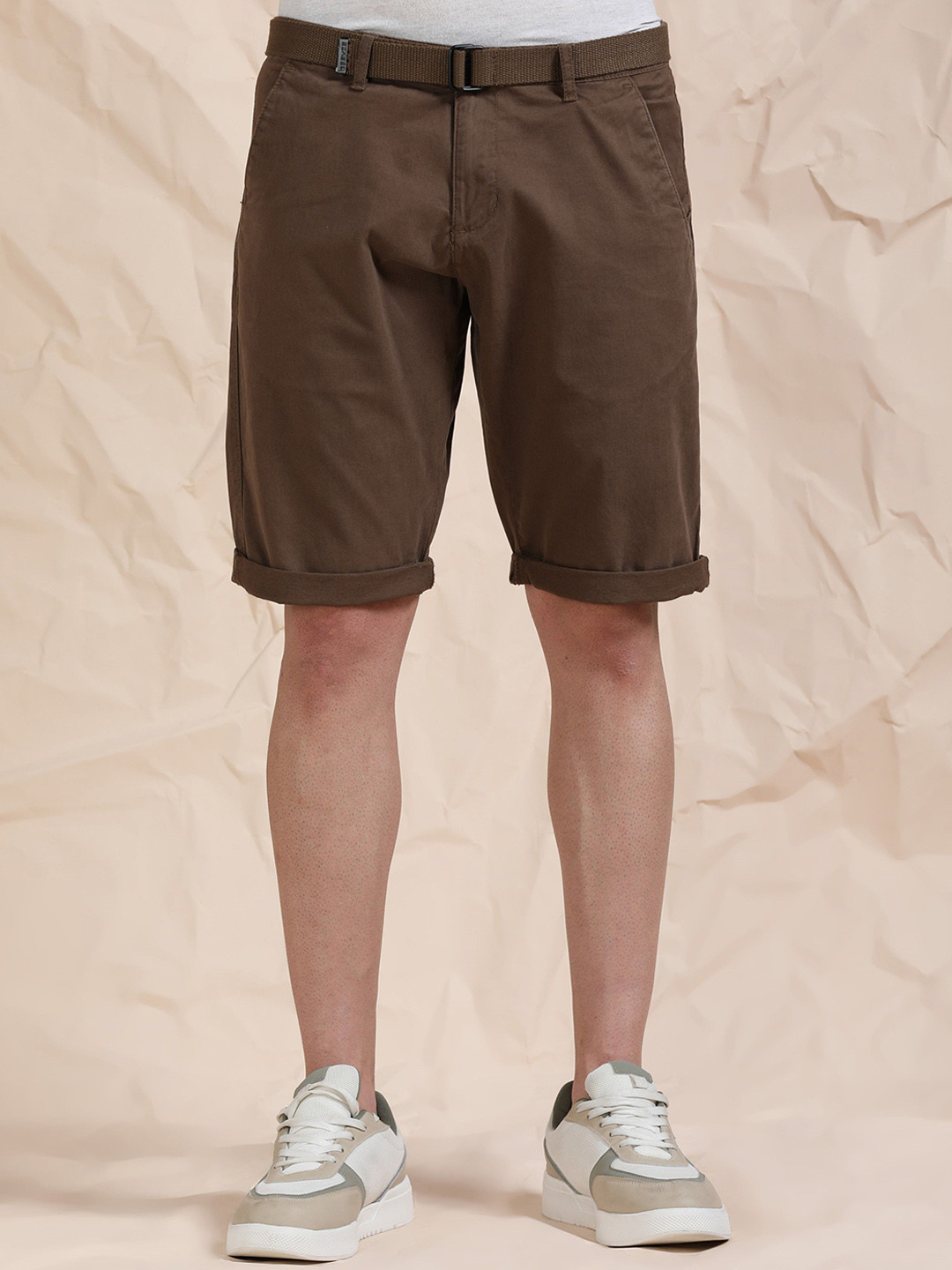 beevee Men Slim Fit Mid-Rise Shorts