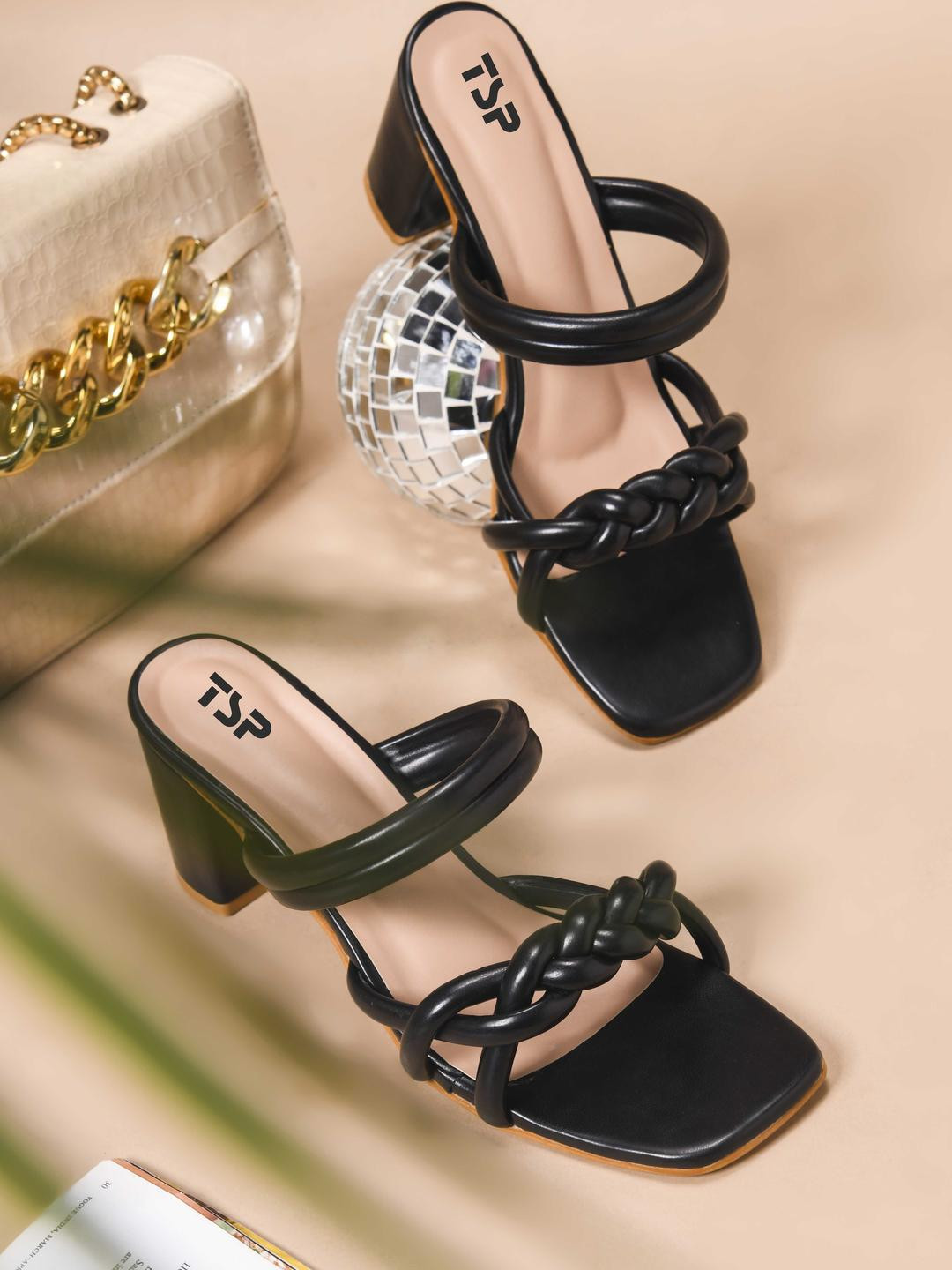 THE STHAPAK BLESS YOUR FEET Open Toe Block Heels