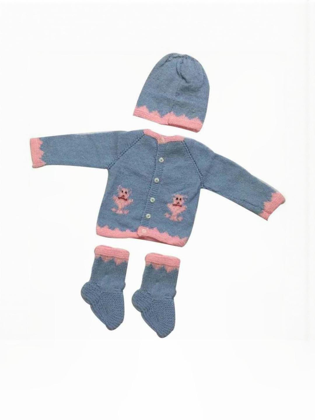 Cute Collection Kids Striped Woollen Cardigan