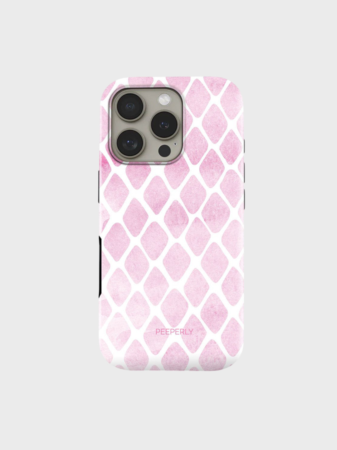 PEEPERLY Women Blushnet Printed Shockproof iPhone 14 Crystal Back Case