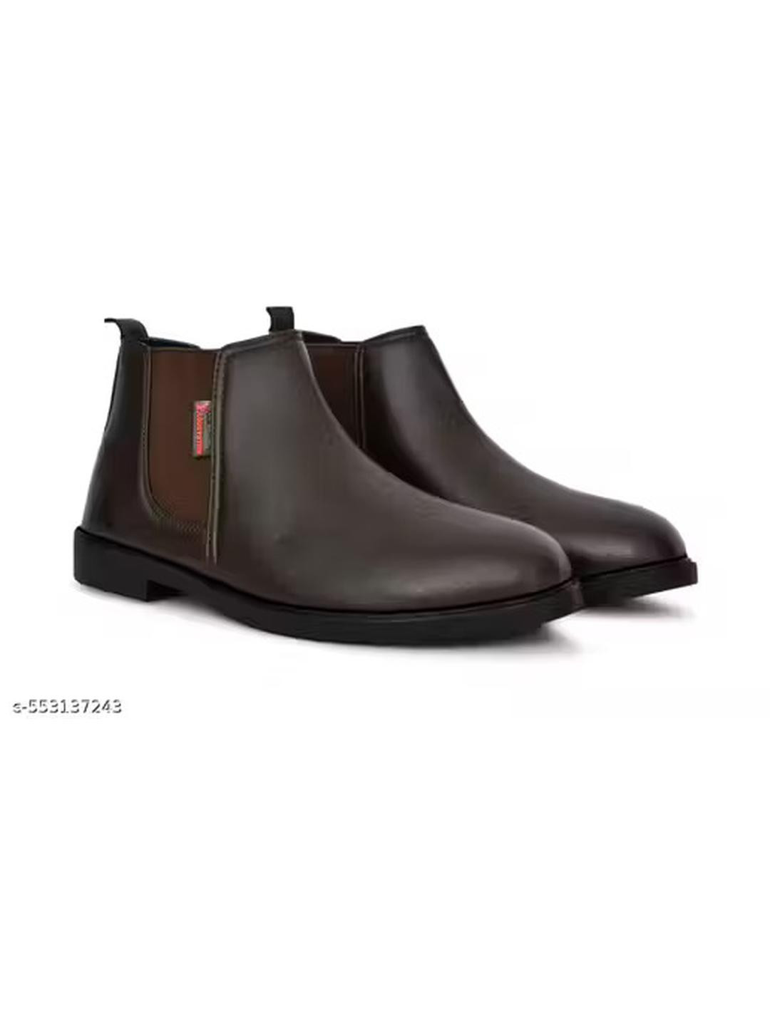 TRM Men Square Blocks Chelsea Boots