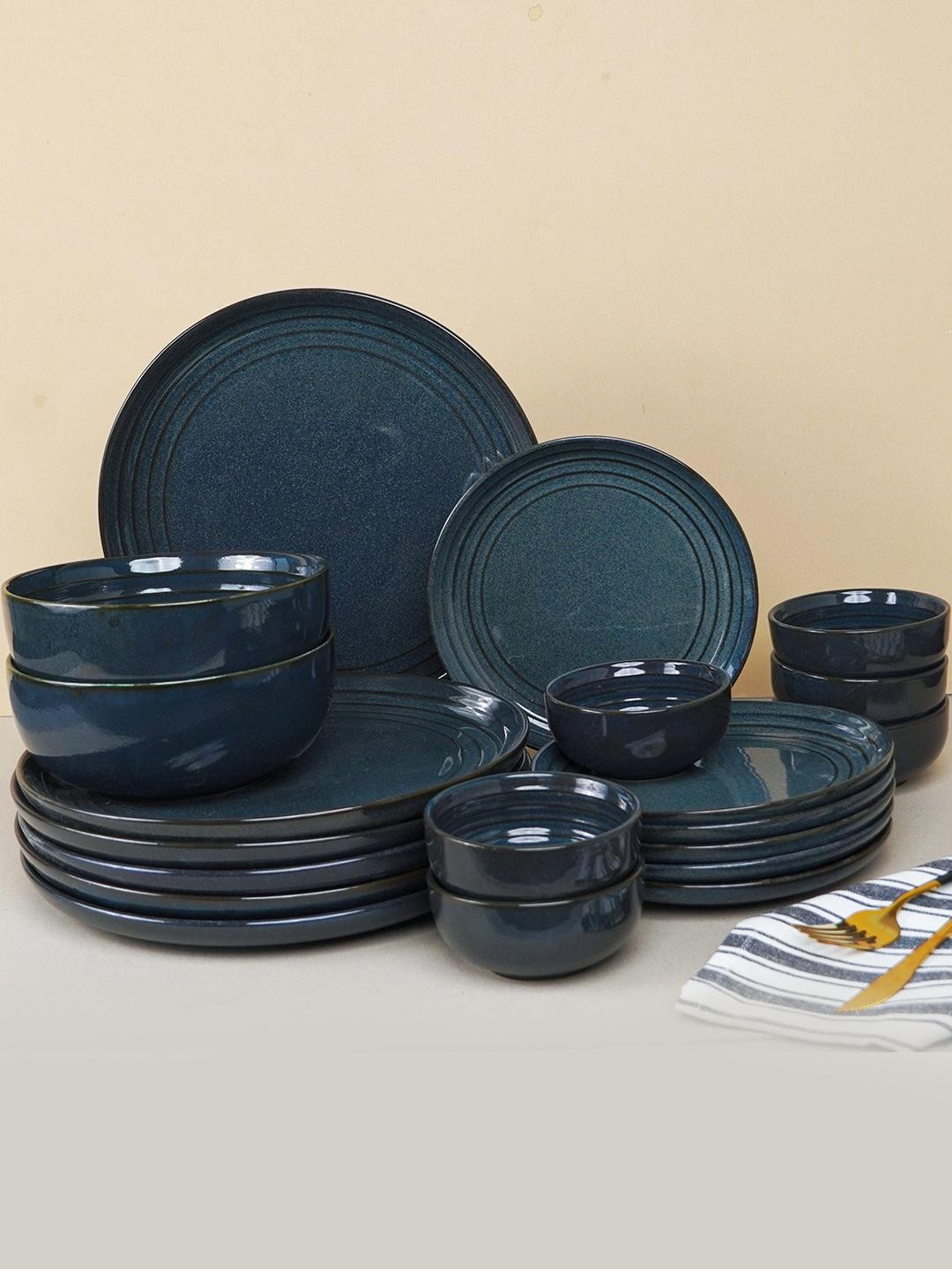 The Golden Theory Set Of 20 Blue 2025 20 Pieces Ceramic Dinner