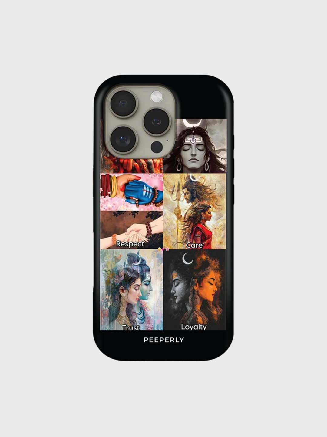 PEEPERLY Women Anant Printed Shockproof iPhone 14 Crystal Back Case