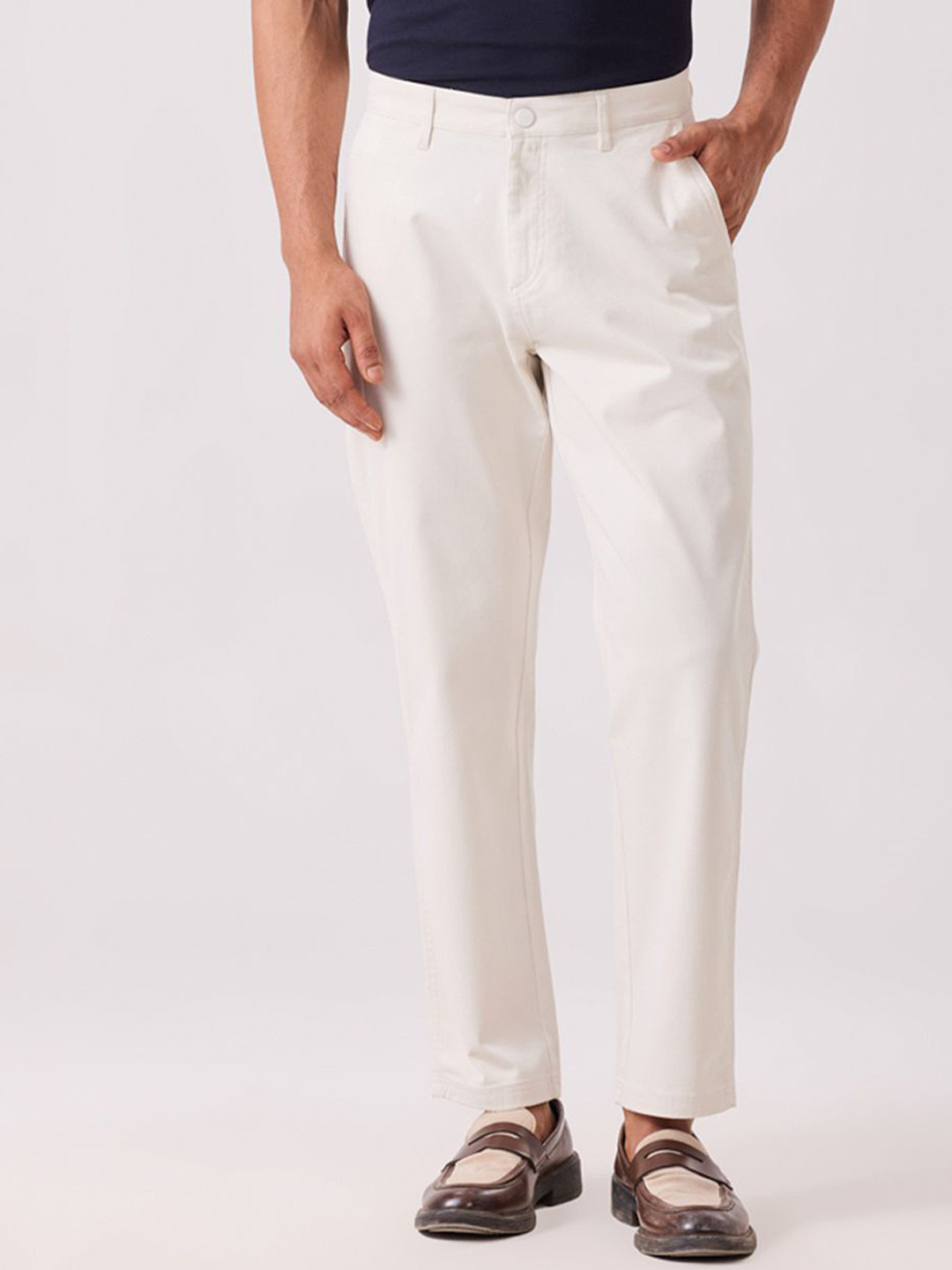 MH&Y Men Comfort Mid-Rise Chino Trousers