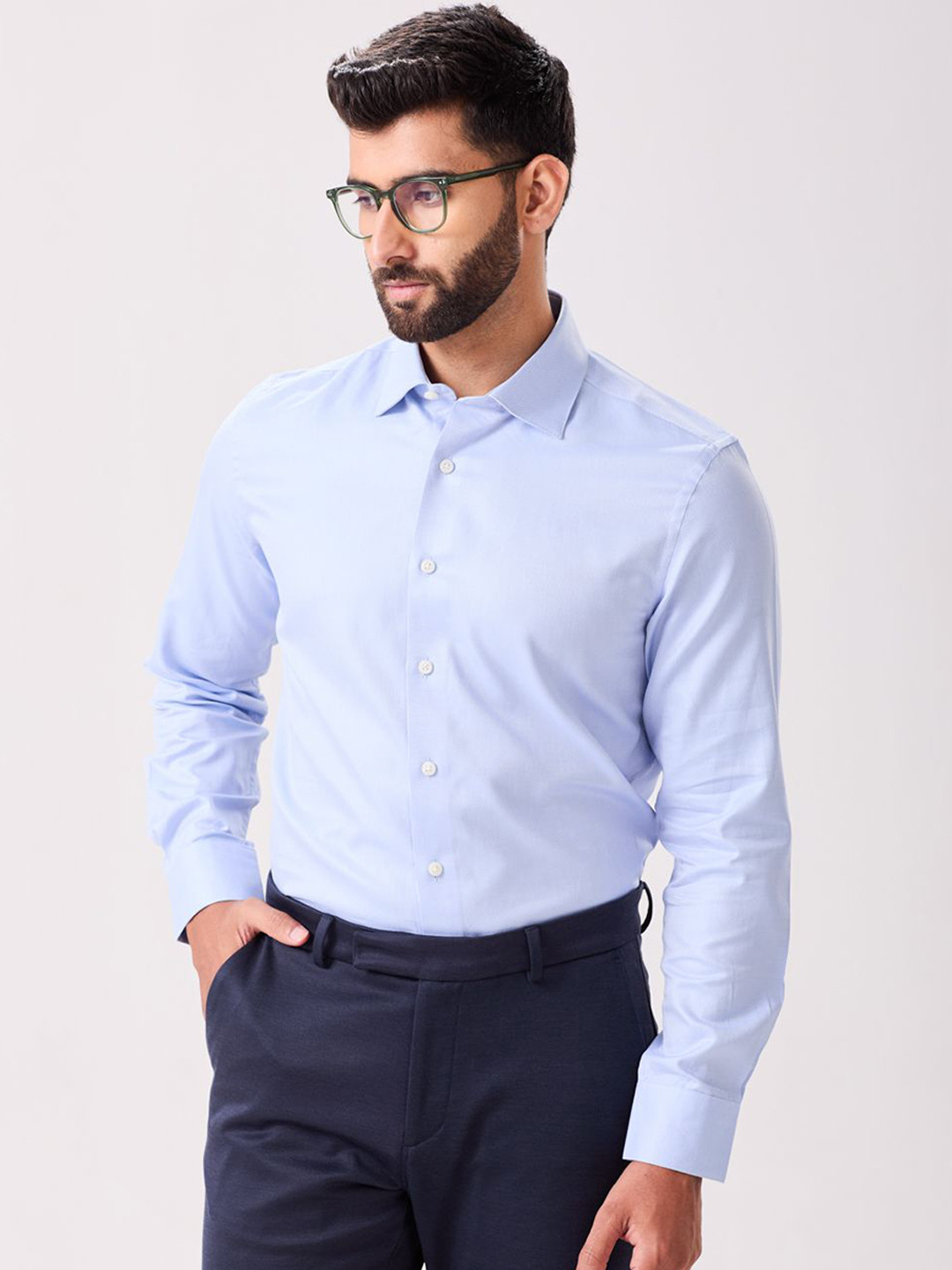 MH&Y Men Urban Slim Slim Fit Formal Trousers