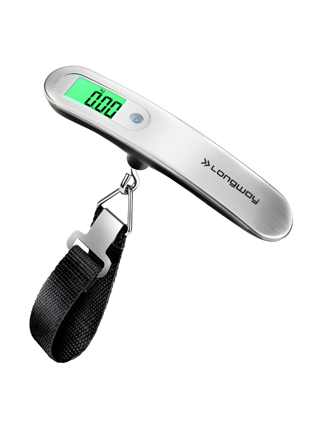 Longway Black & White Traveltare Digital Portable Luggage Weighing Scale